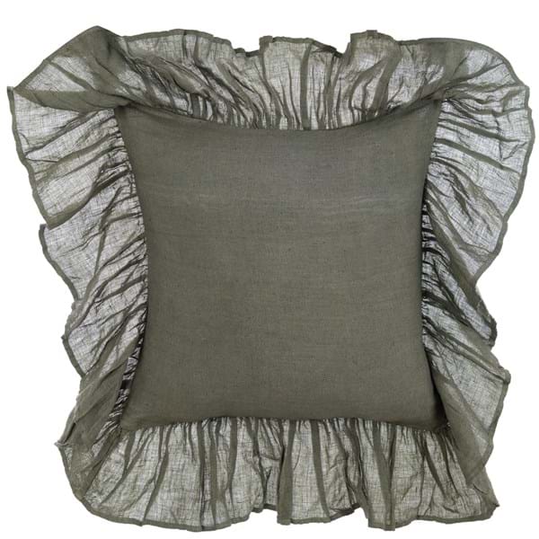 Cuscino in lino con gale