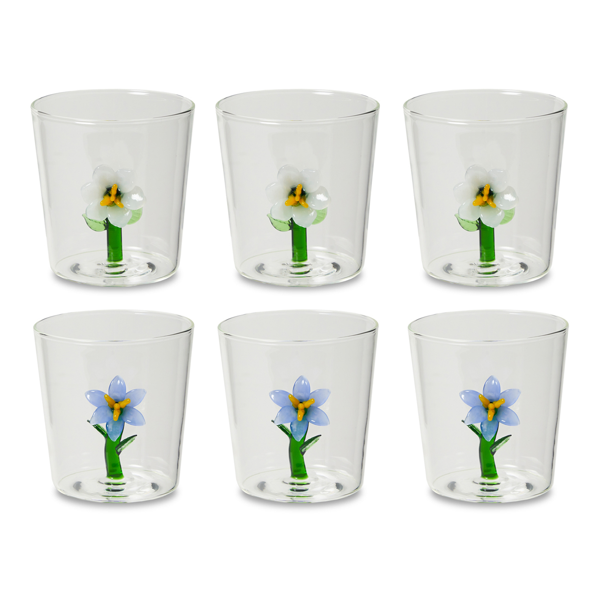 Bicchieri fiori