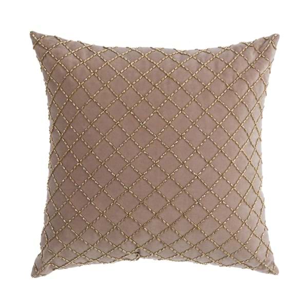 Cuscino ricamato con perline