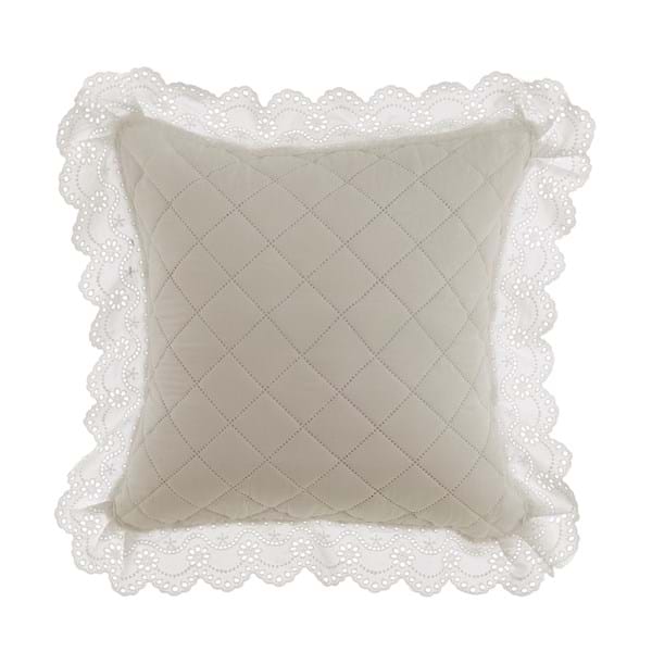 Cuscino con gala in pizzo