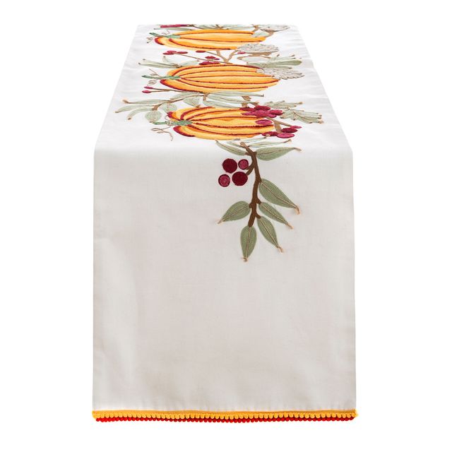 Runner ricamato Blanc Mariclo