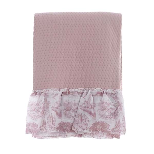 Trapuntino con gala in lino