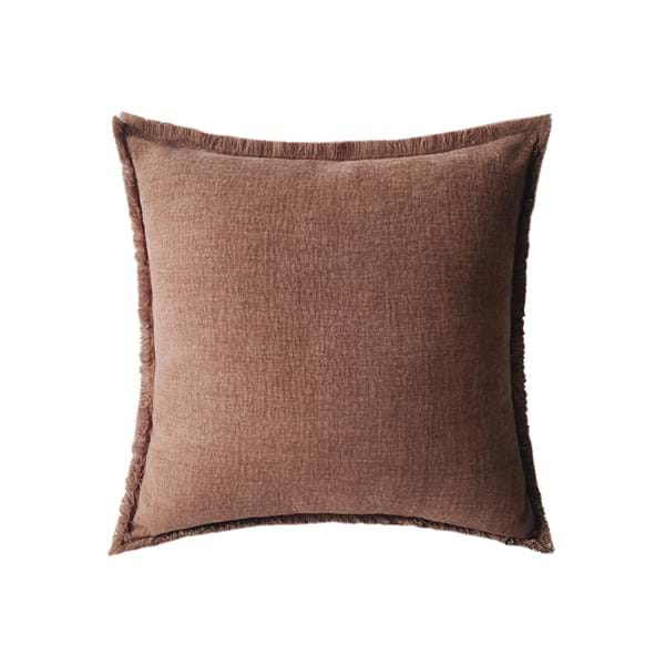 Cuscino con bordo sfrangiato