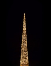 Albero oro milleluci led