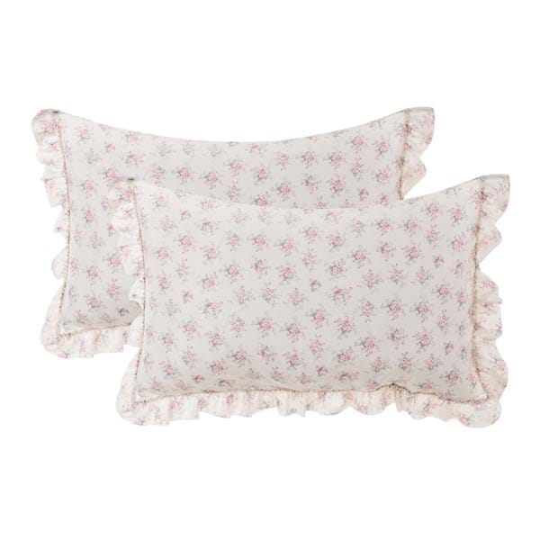 Set 2 copriguanciali floreali