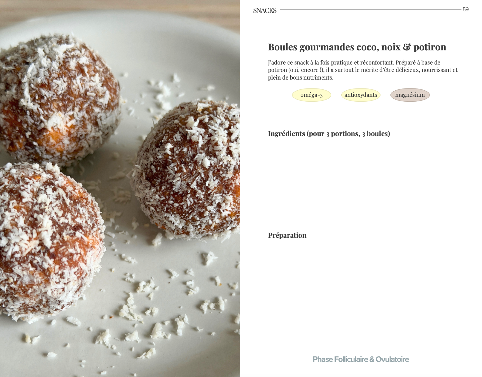 Meal prep cyclé d'hiver