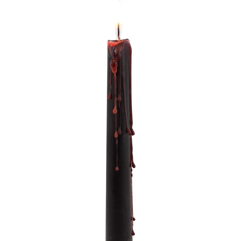 Black Bleeding Drip Candle