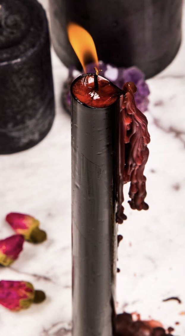 Black Bleeding Drip Candle