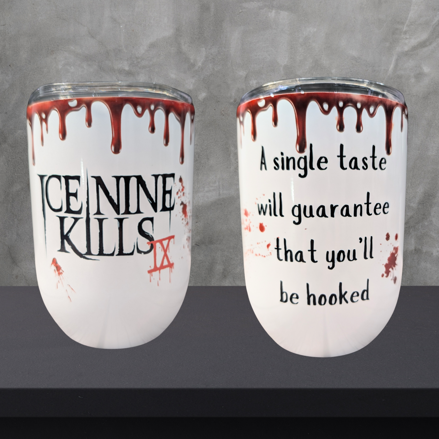 Ice Nine Kills Themed Wine Tumbler