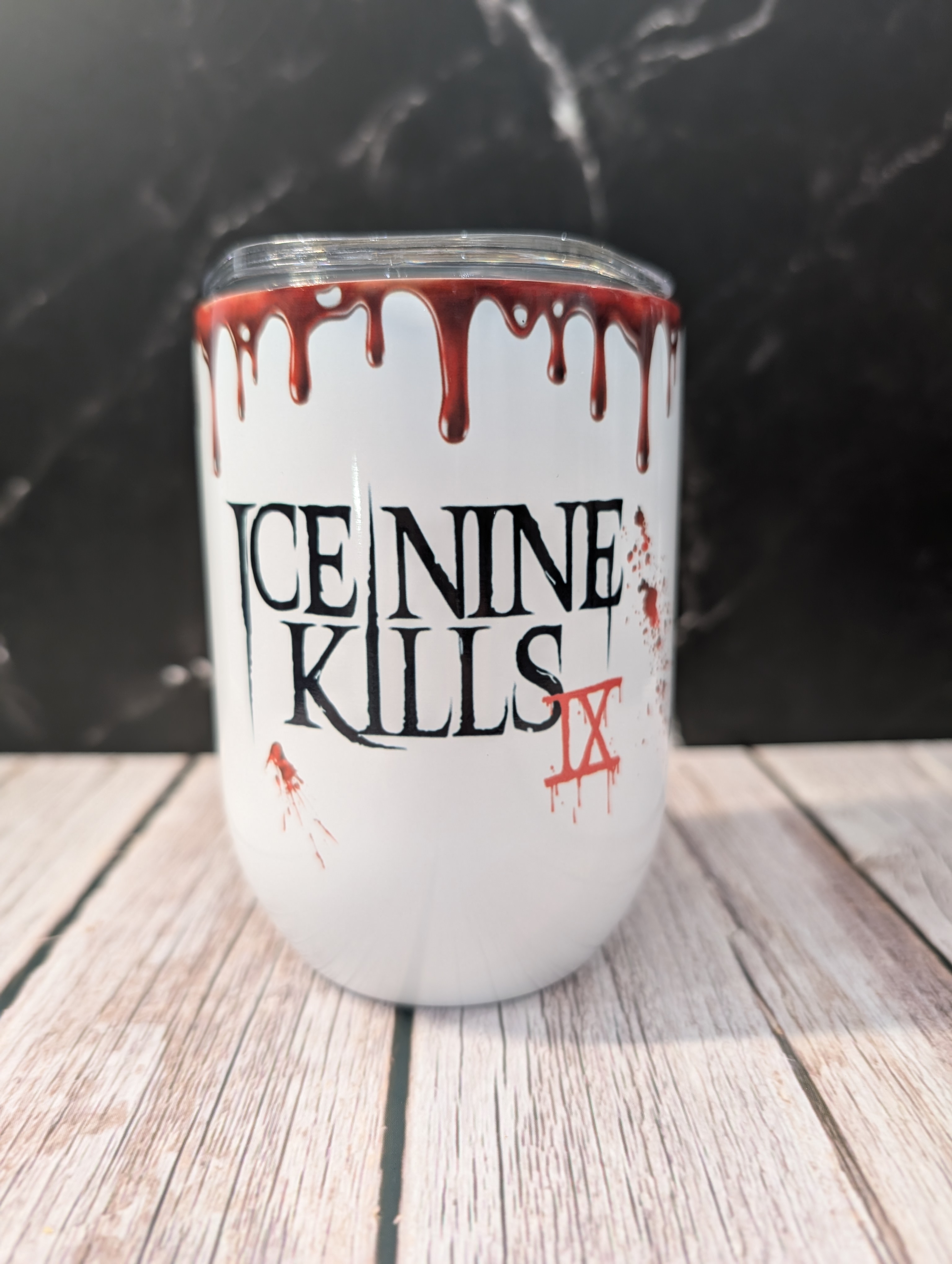 Ice Nine Kills Themed Wine Tumbler