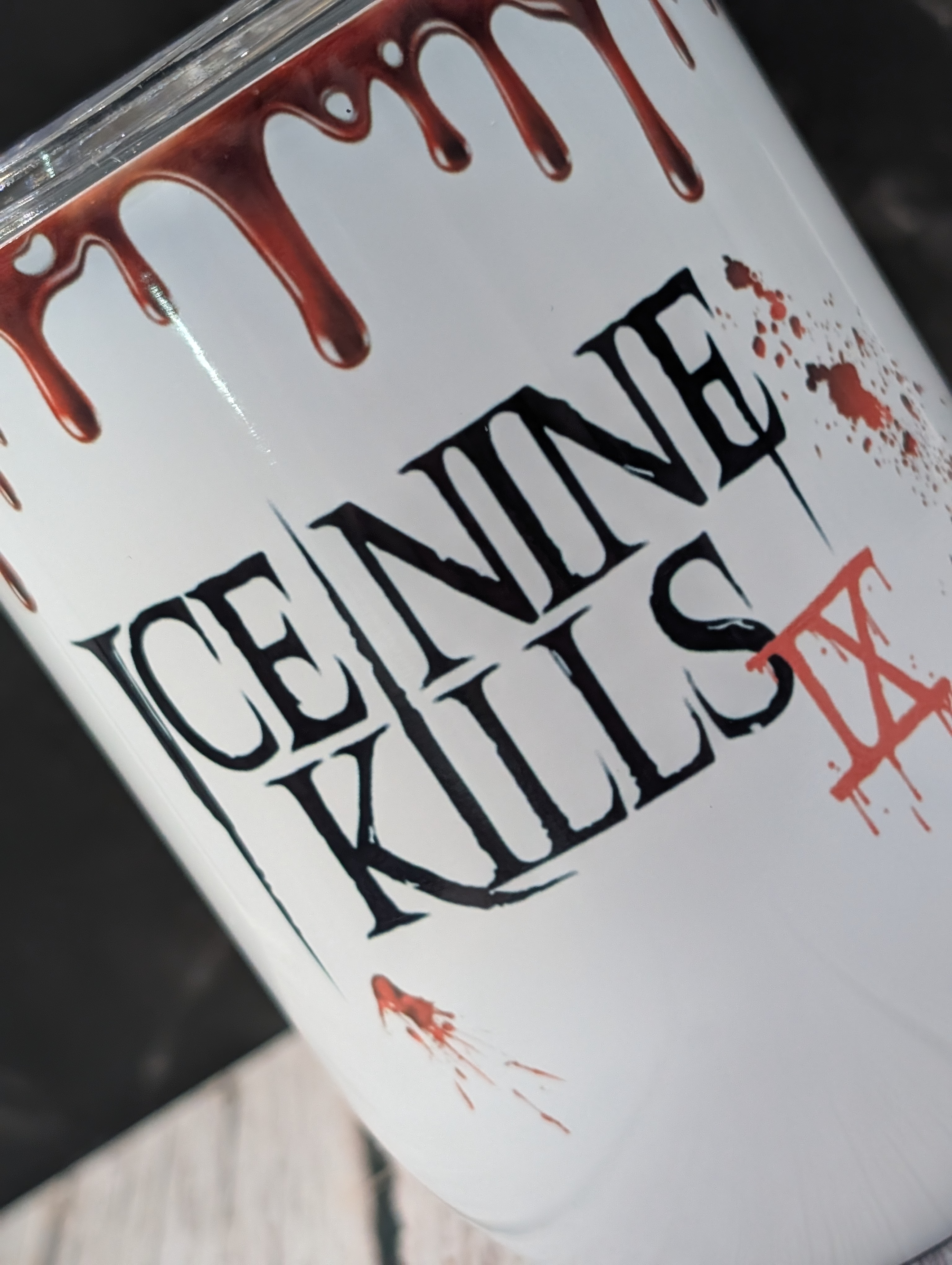 Ice Nine Kills Themed Wine Tumbler