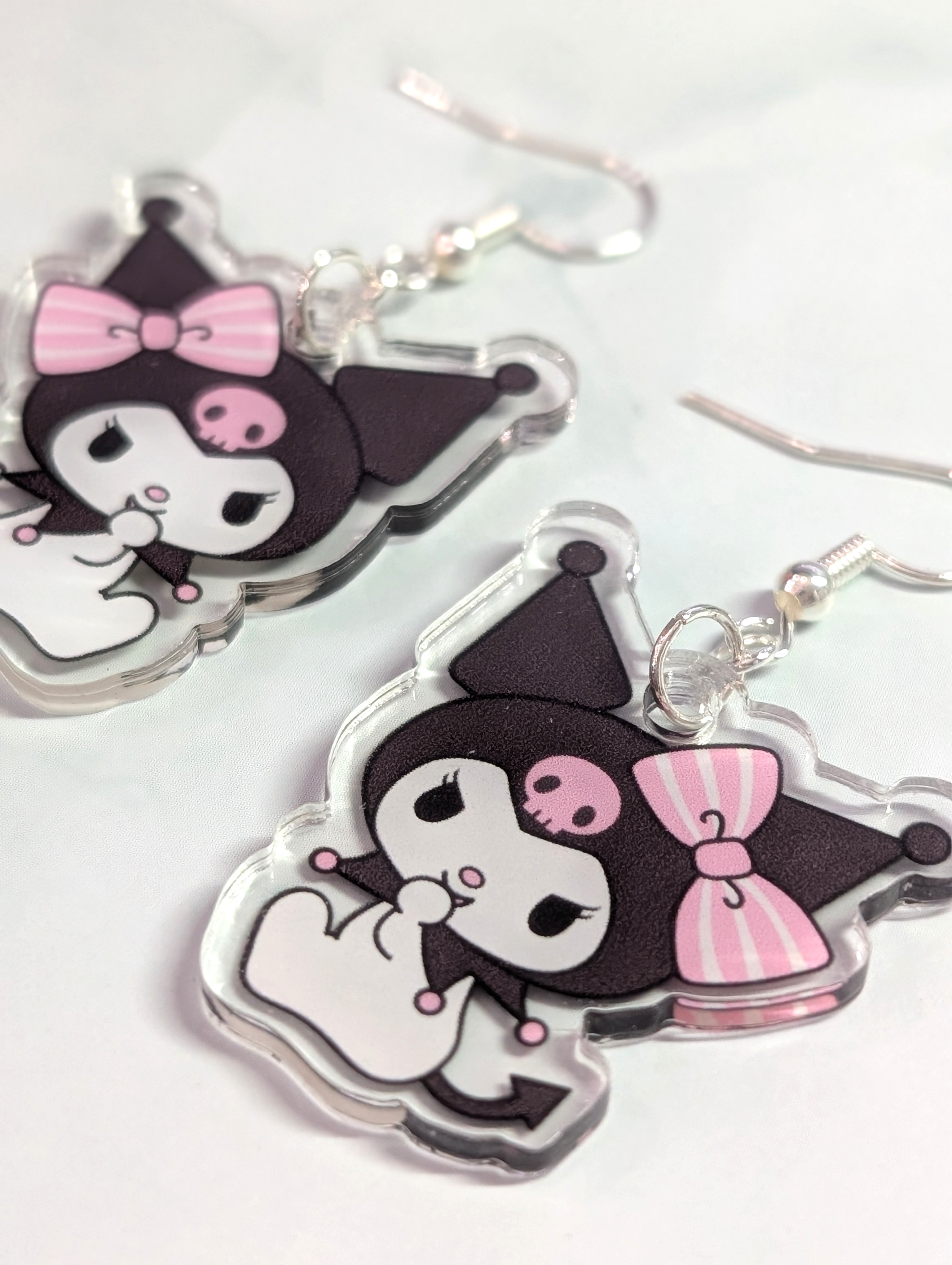 Kuromi Cute Character Earrings - Hypoallergenic
