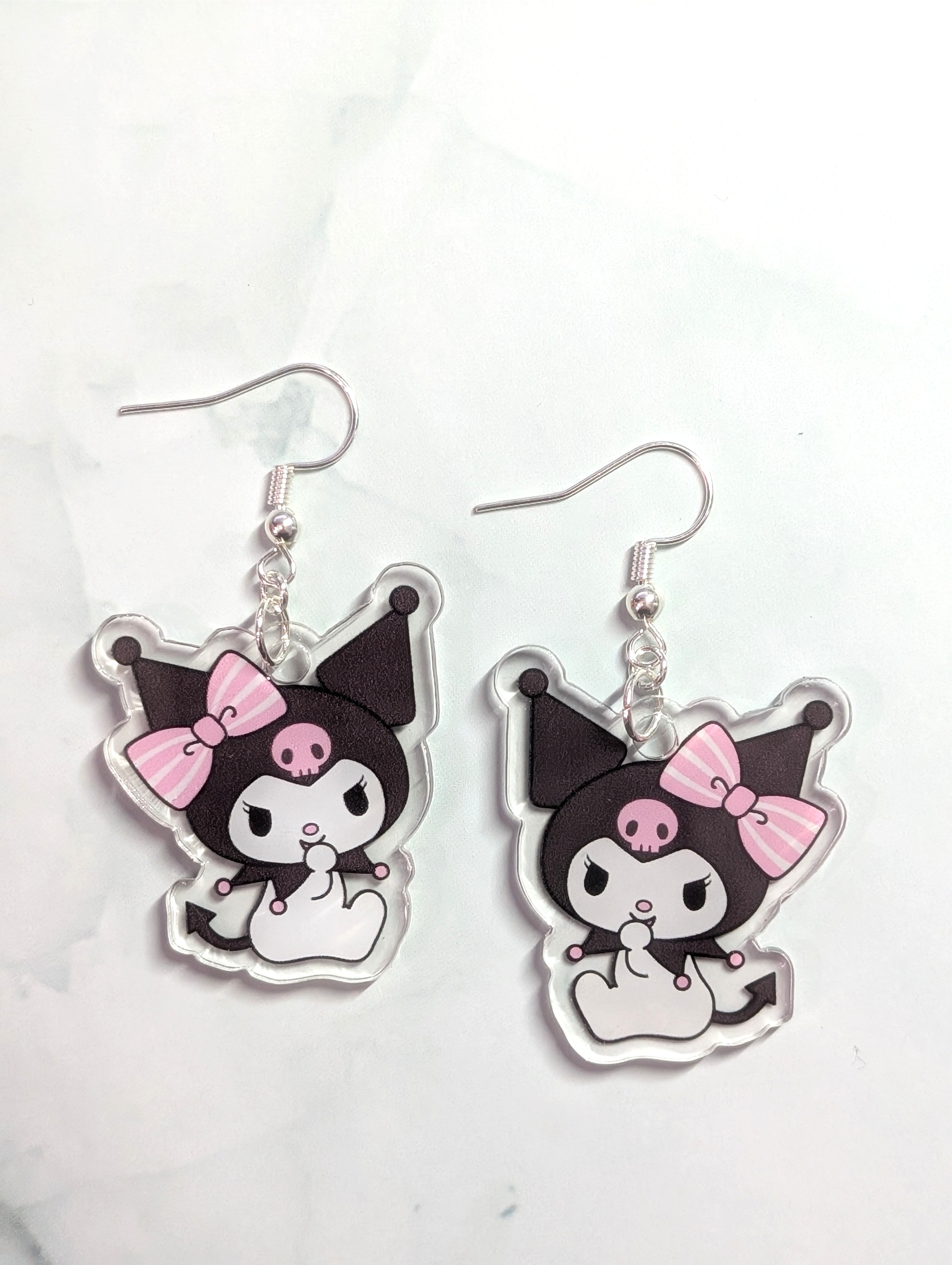 Kuromi Cute Character Earrings - Hypoallergenic