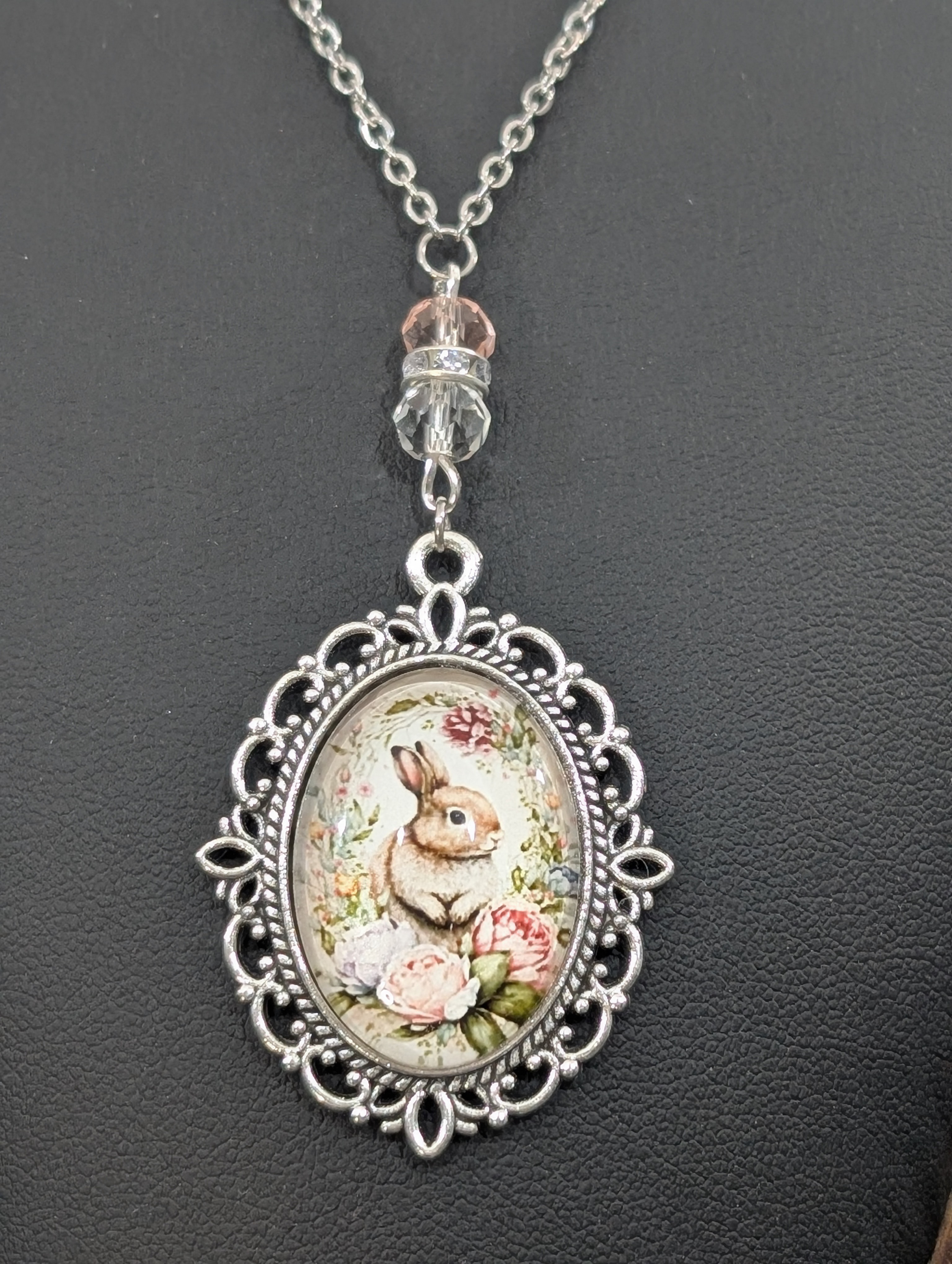 Vintage Rabbit Pendant Necklace