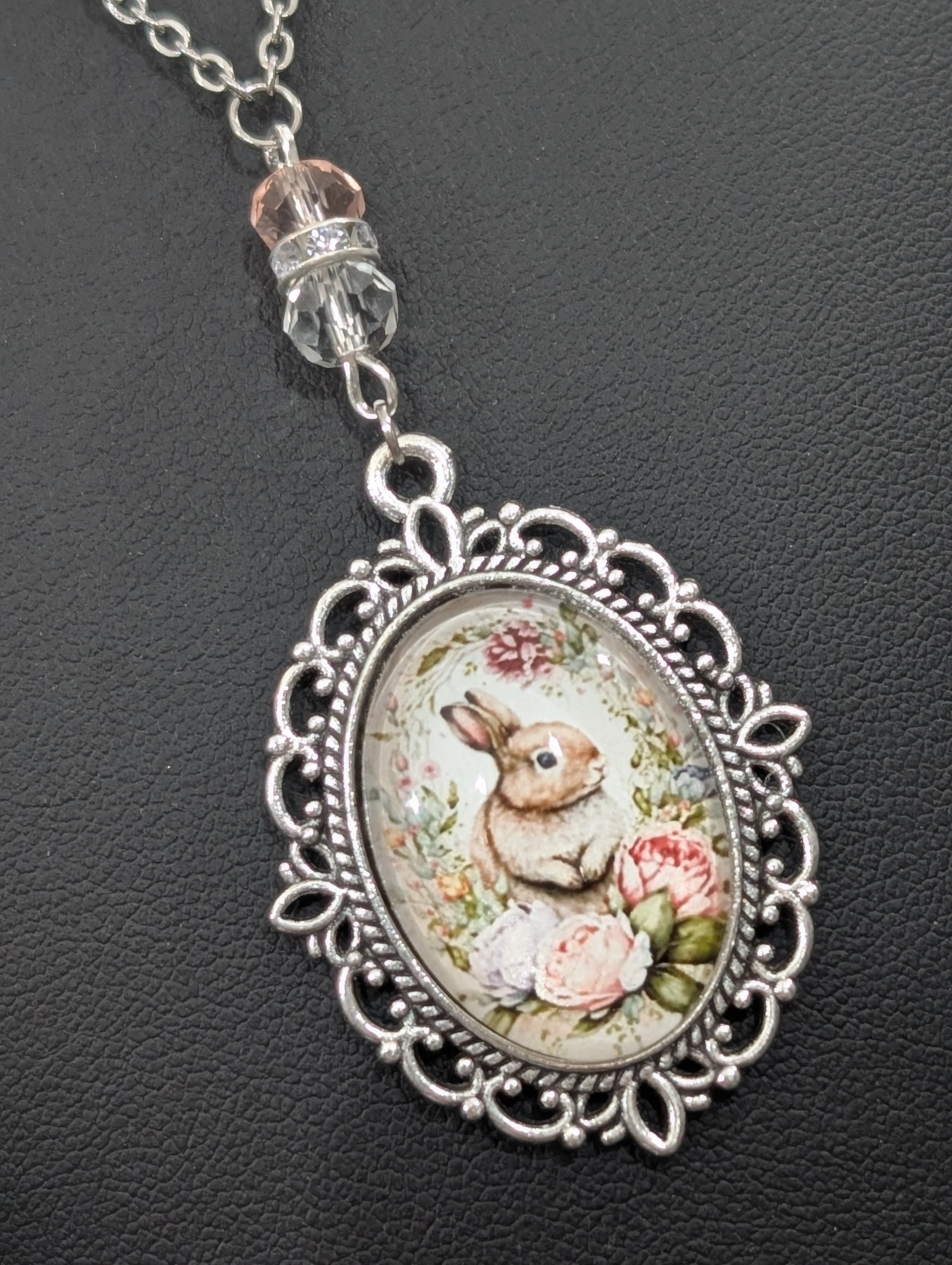 Vintage Rabbit Pendant Necklace