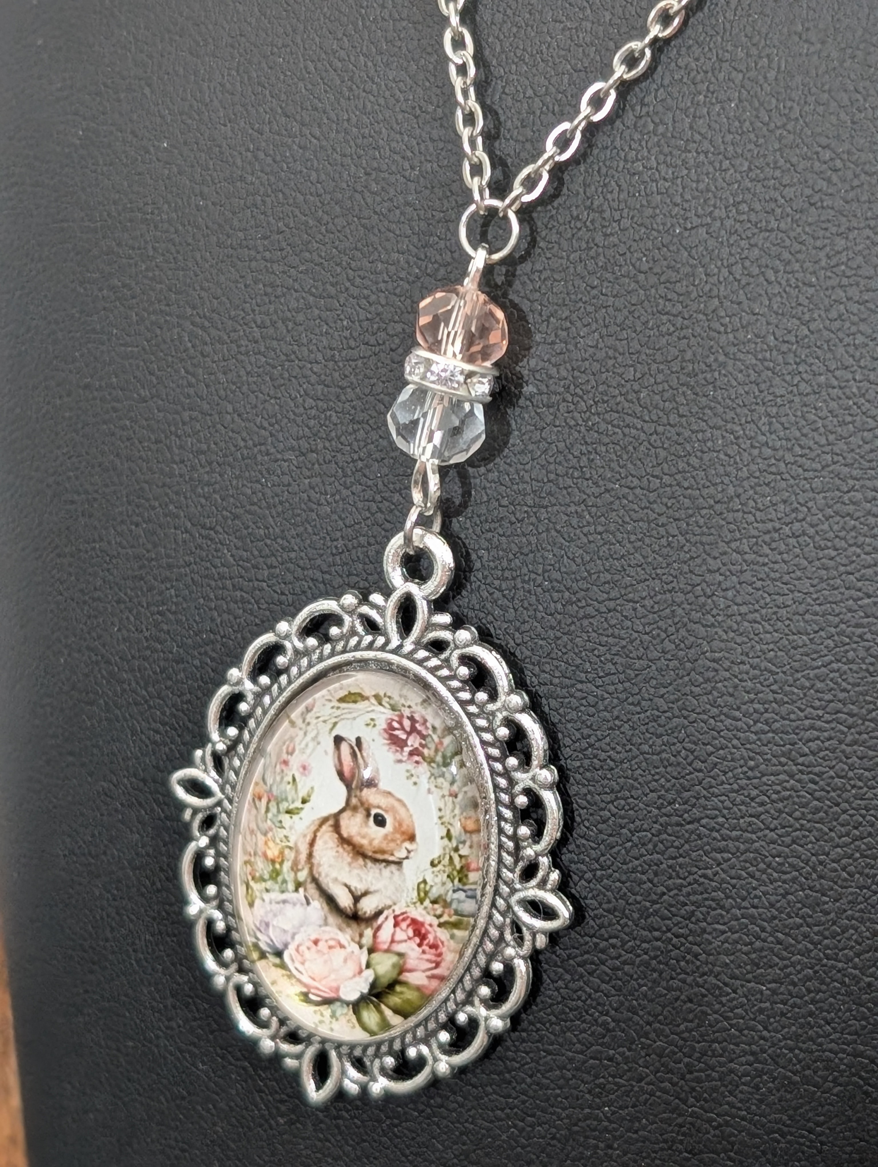 Vintage Rabbit Pendant Necklace