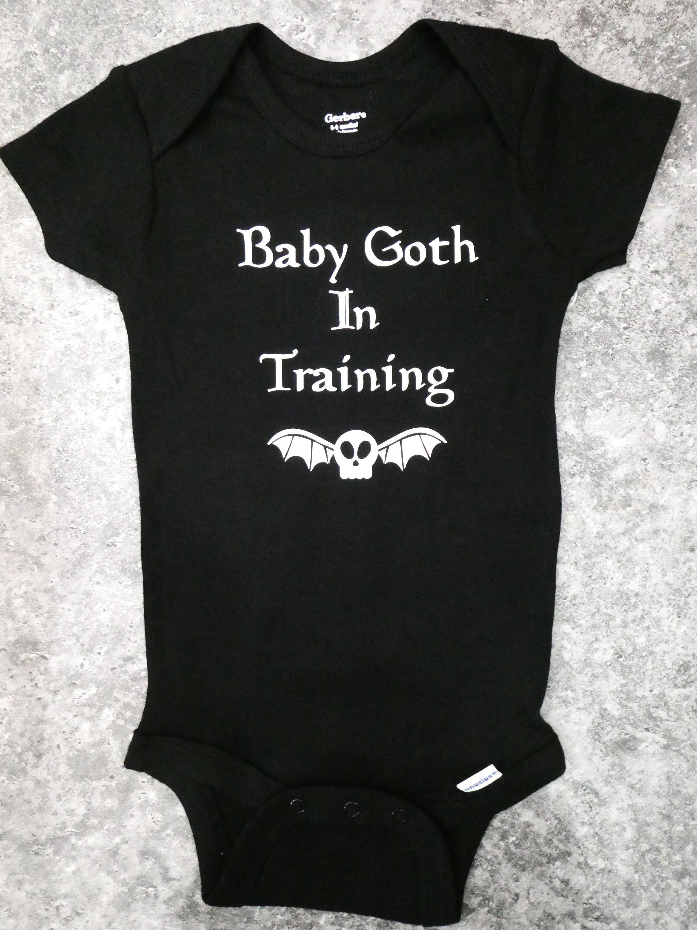 BABY GOTH IN TRAINING Onesie