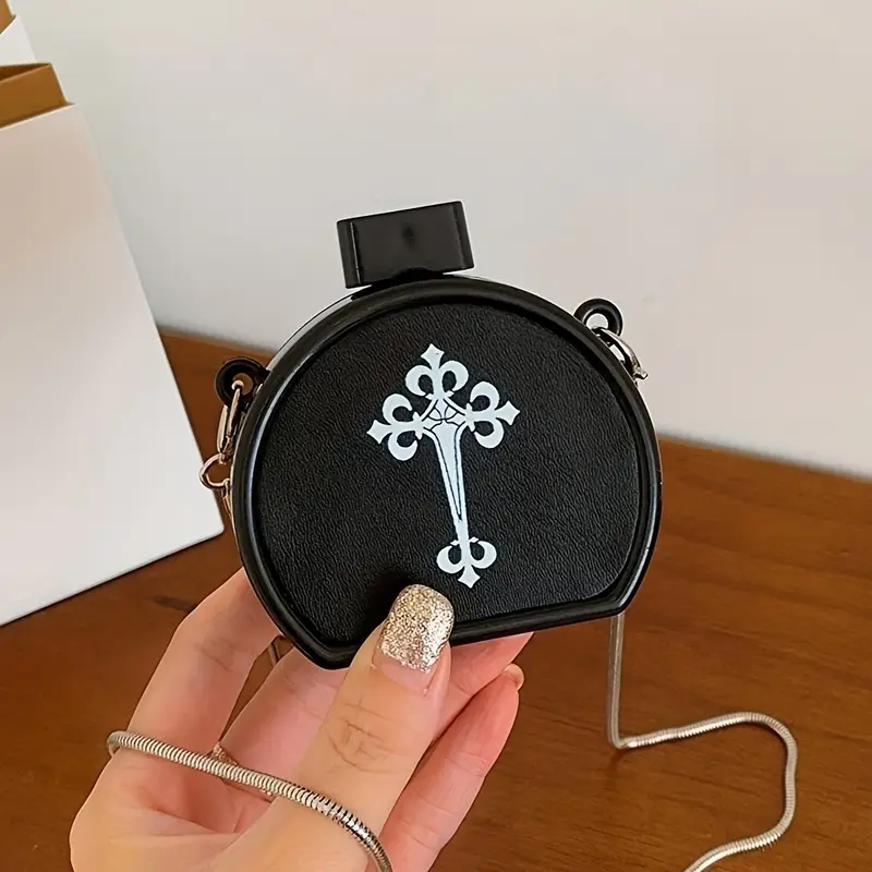 Gothic Cross Mirror Mini Crossbody Bag