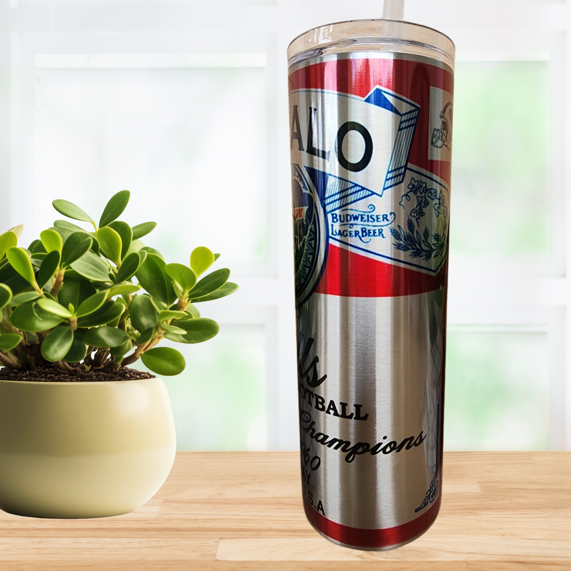 Buffalo Football Stainless Steel Drink Tumbler 20 oz