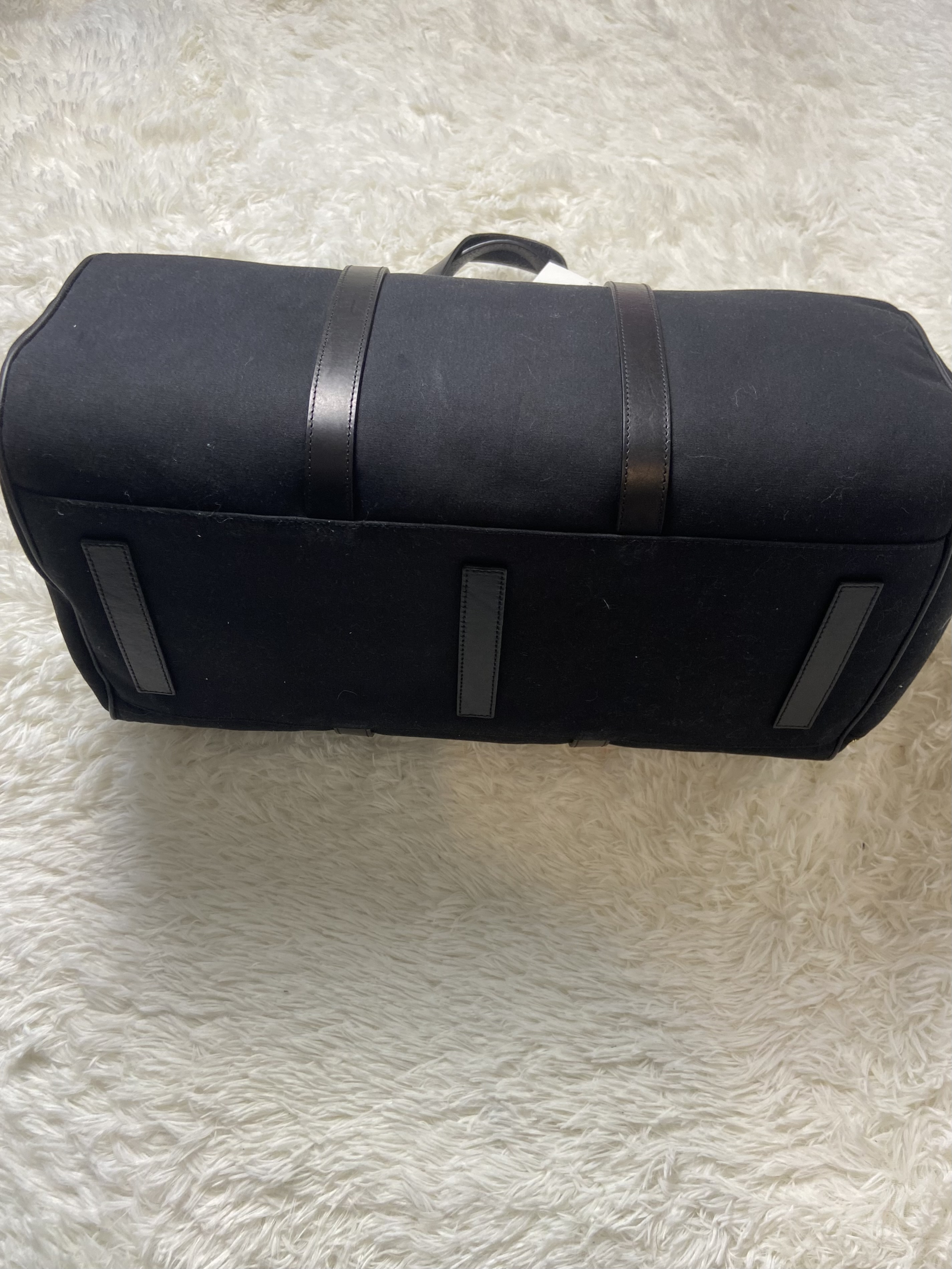 Sac de voyage week-end Ralph Lauren cuir et toile 