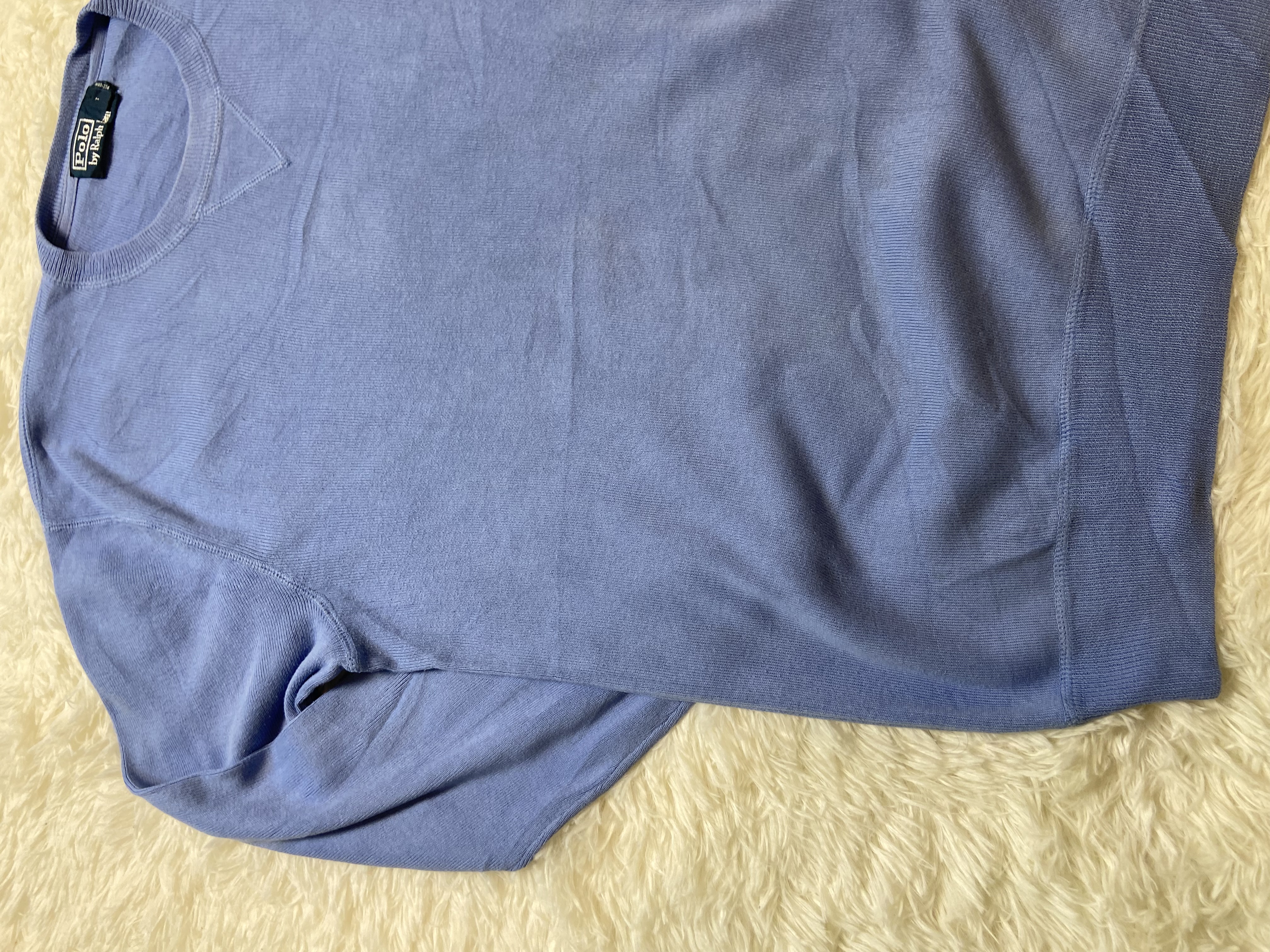 Pull à col rond Ralph Lauren bleu clair