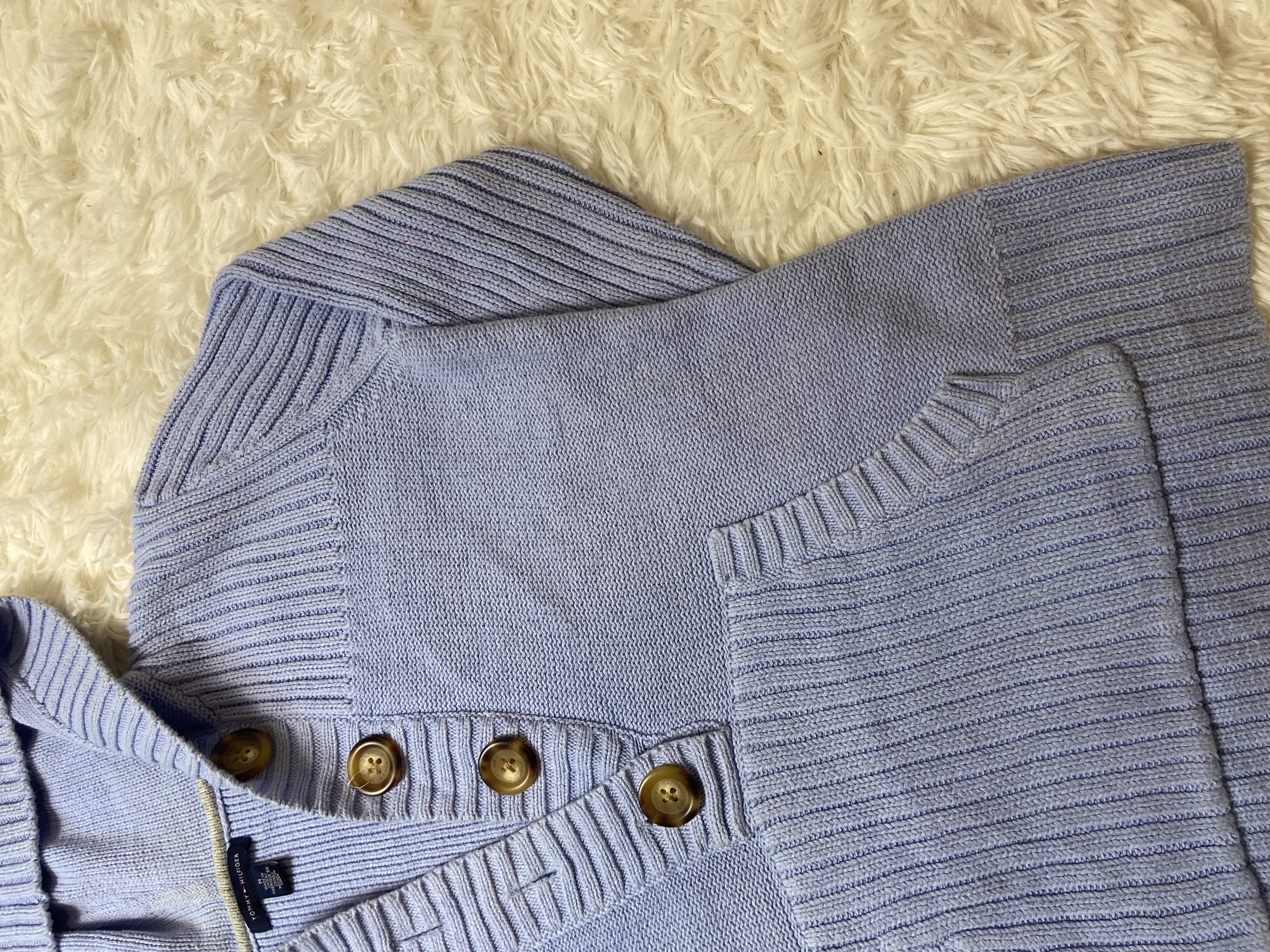 Pull à capuche Tommy Hilfiger bleu clair 