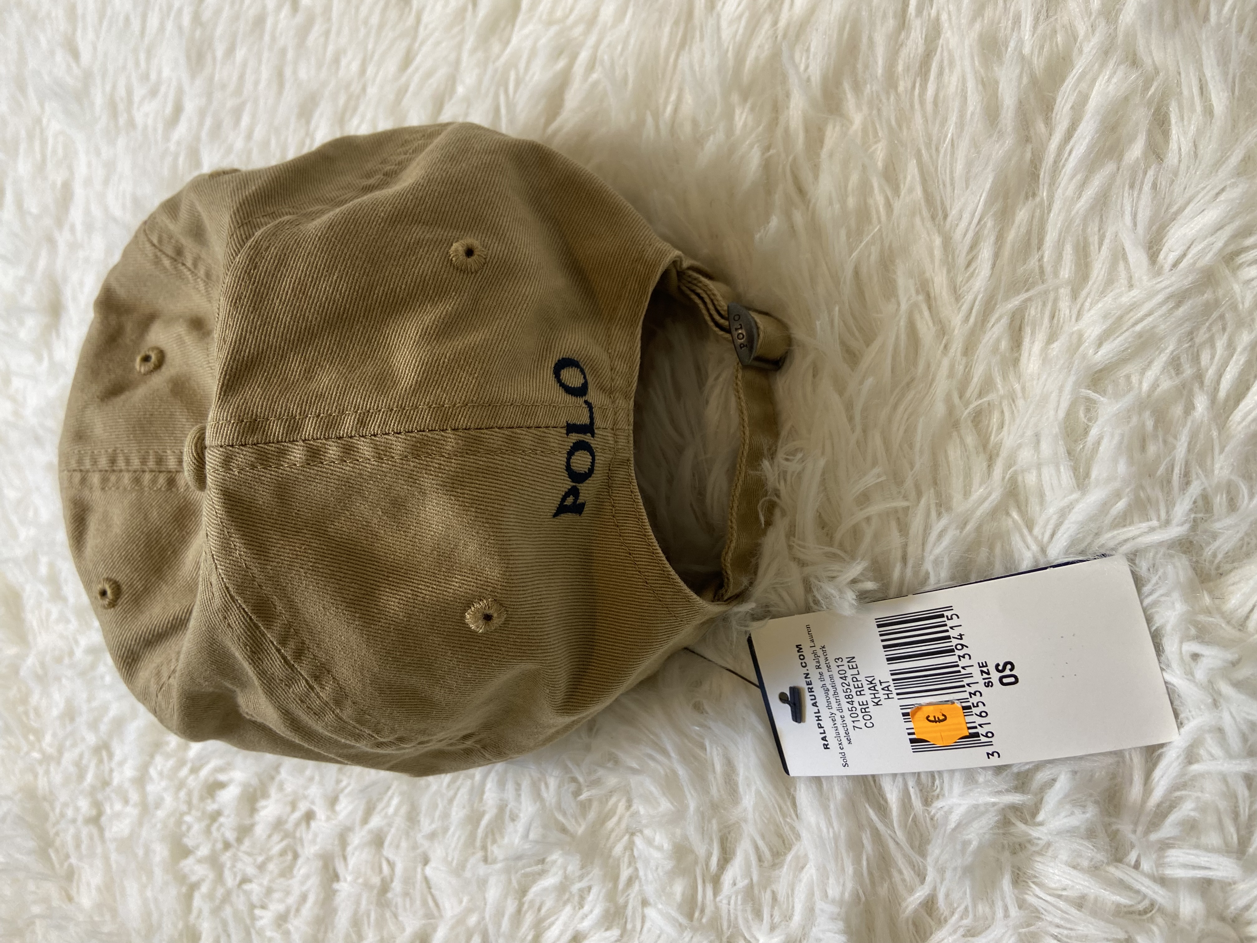 Casquette Ralph Lauren beige 