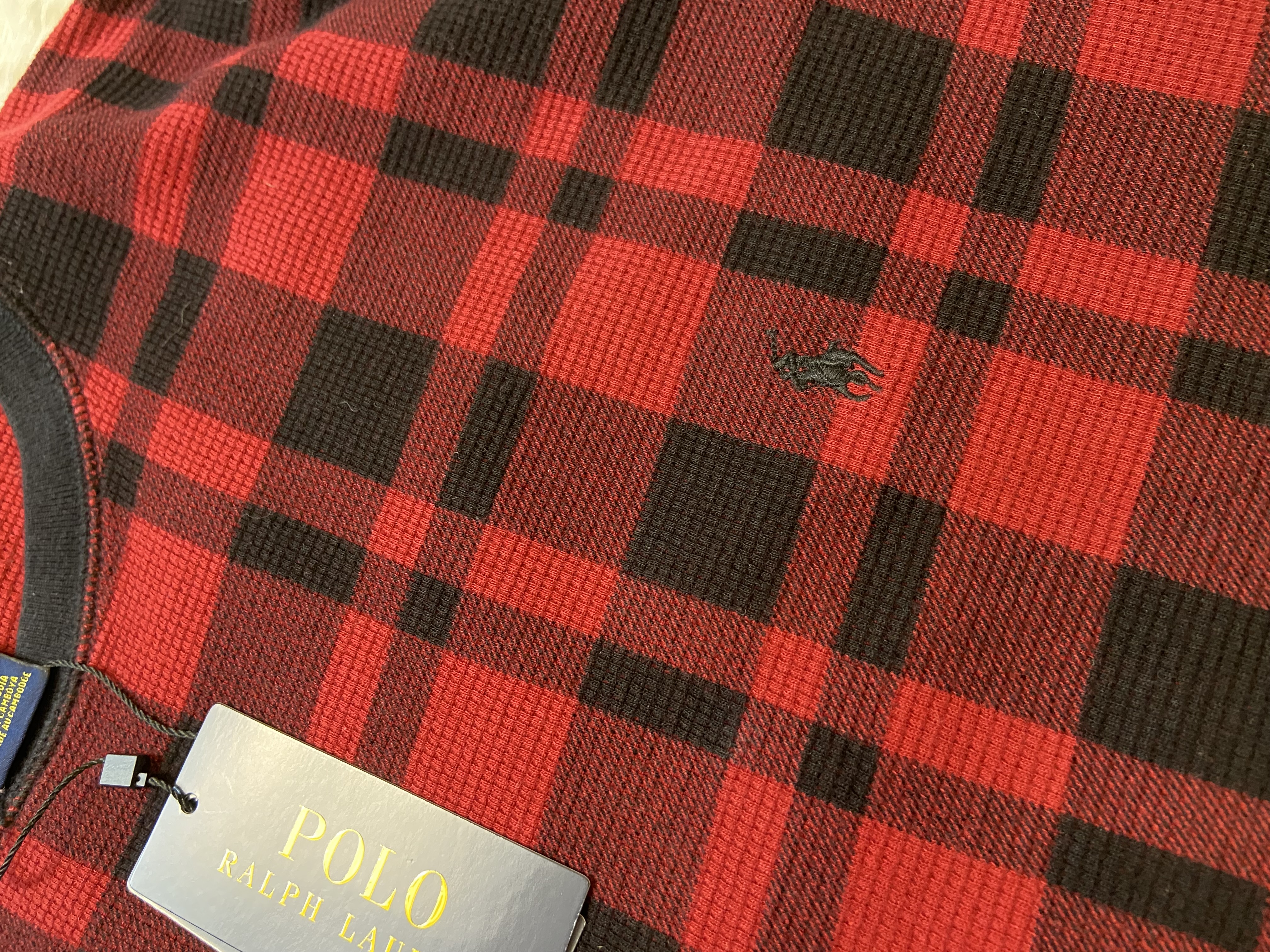 Pull à carreaux Ralph Lauren 
