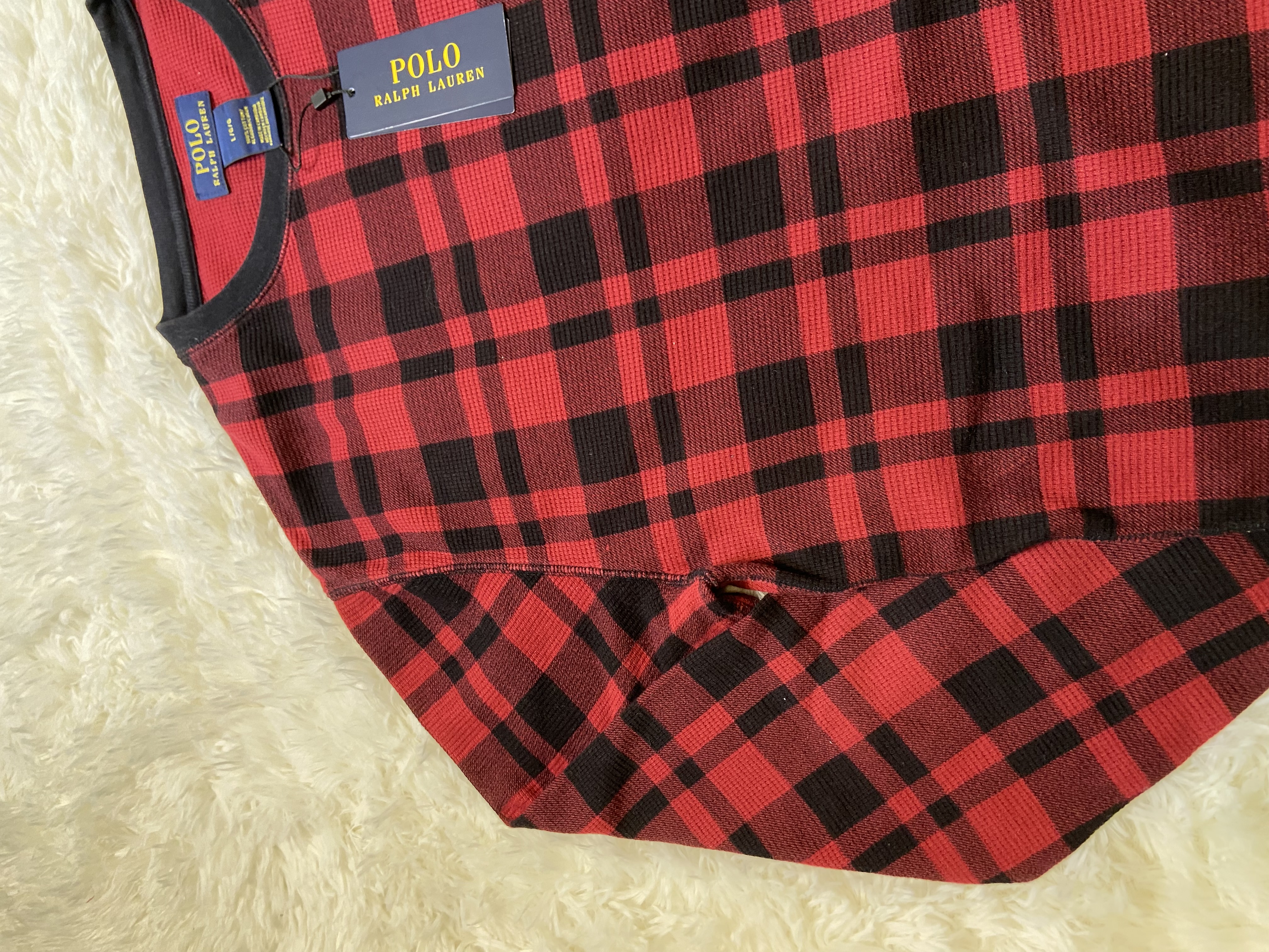 Pull à carreaux Ralph Lauren 