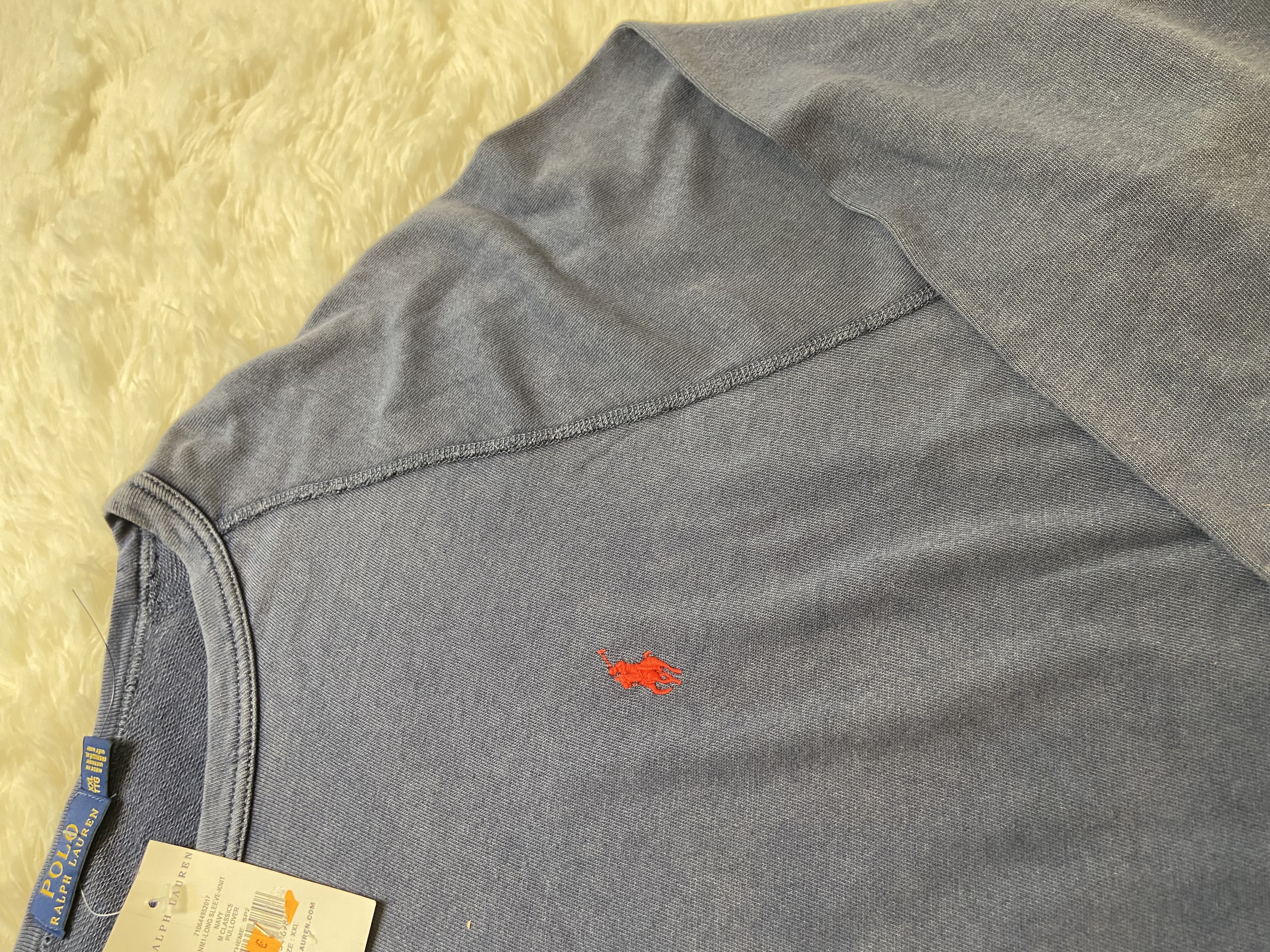 Sweat à col rond Ralph Lauren bleu