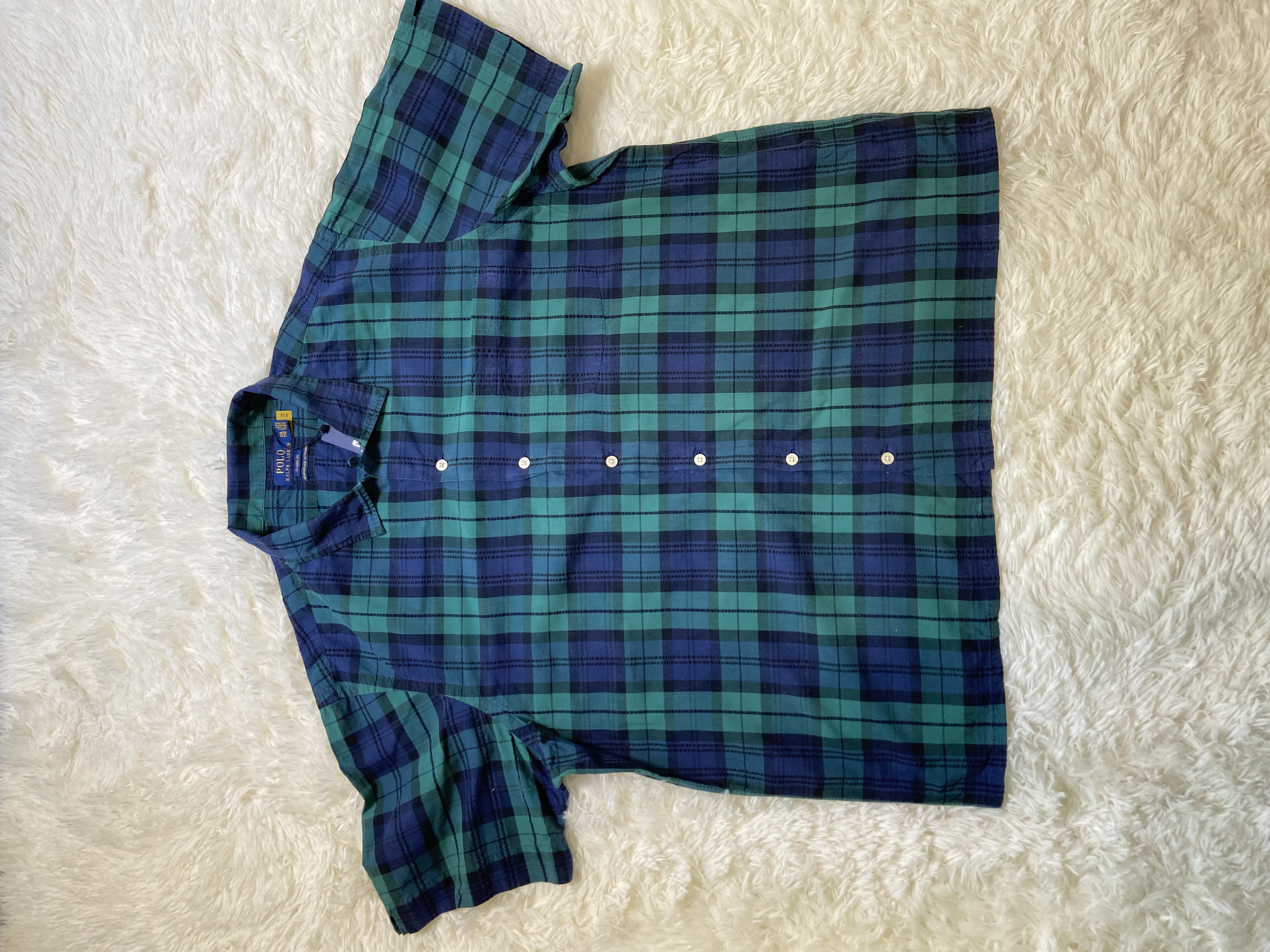 Chemisette motif écossais Ralph Lauren 