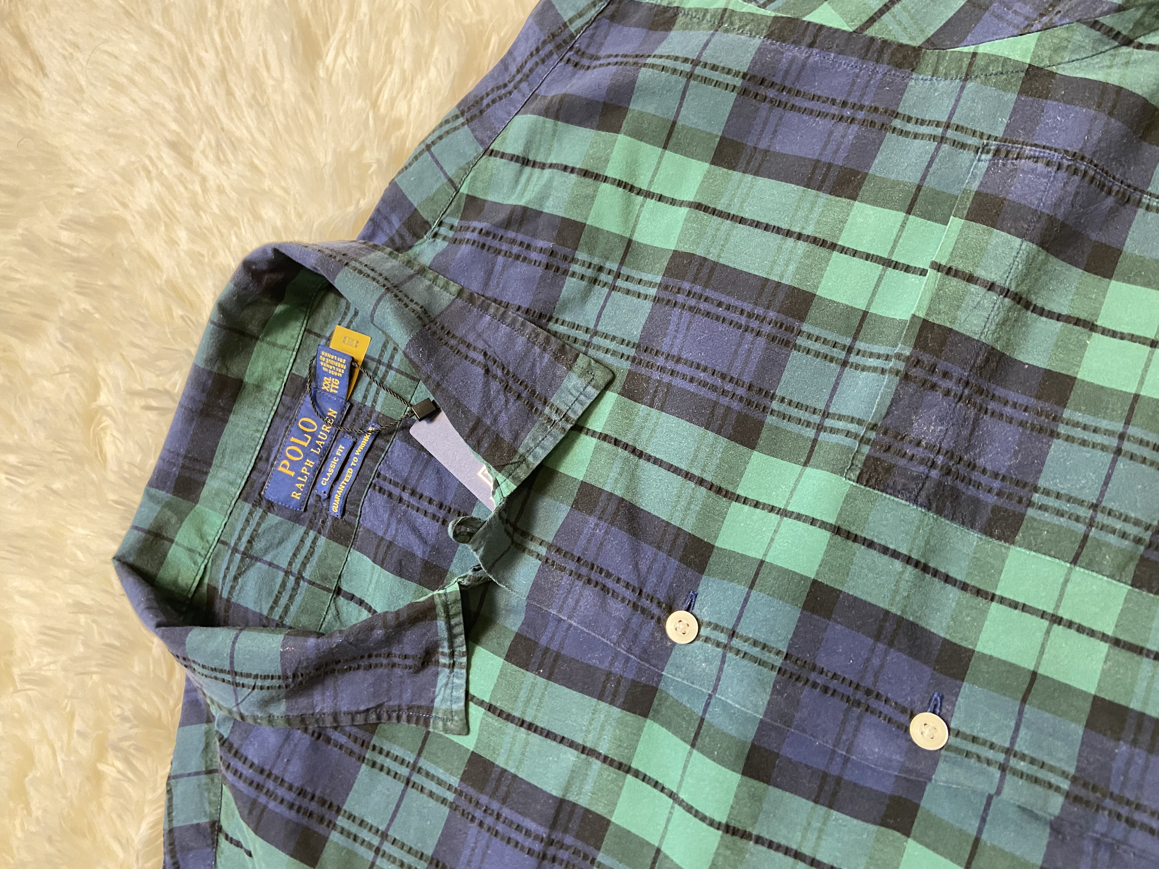 Chemisette motif écossais Ralph Lauren 