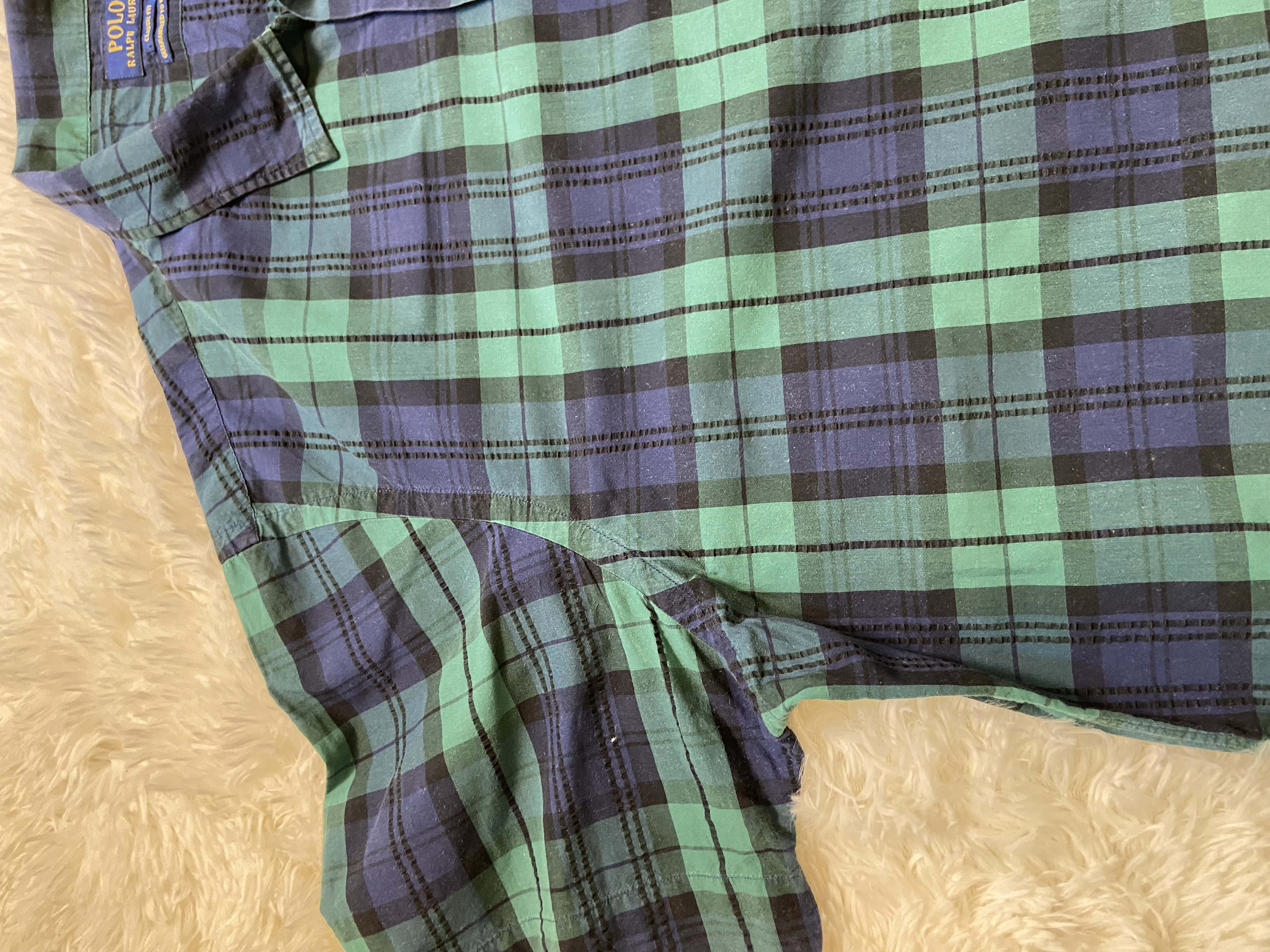 Chemisette motif écossais Ralph Lauren 
