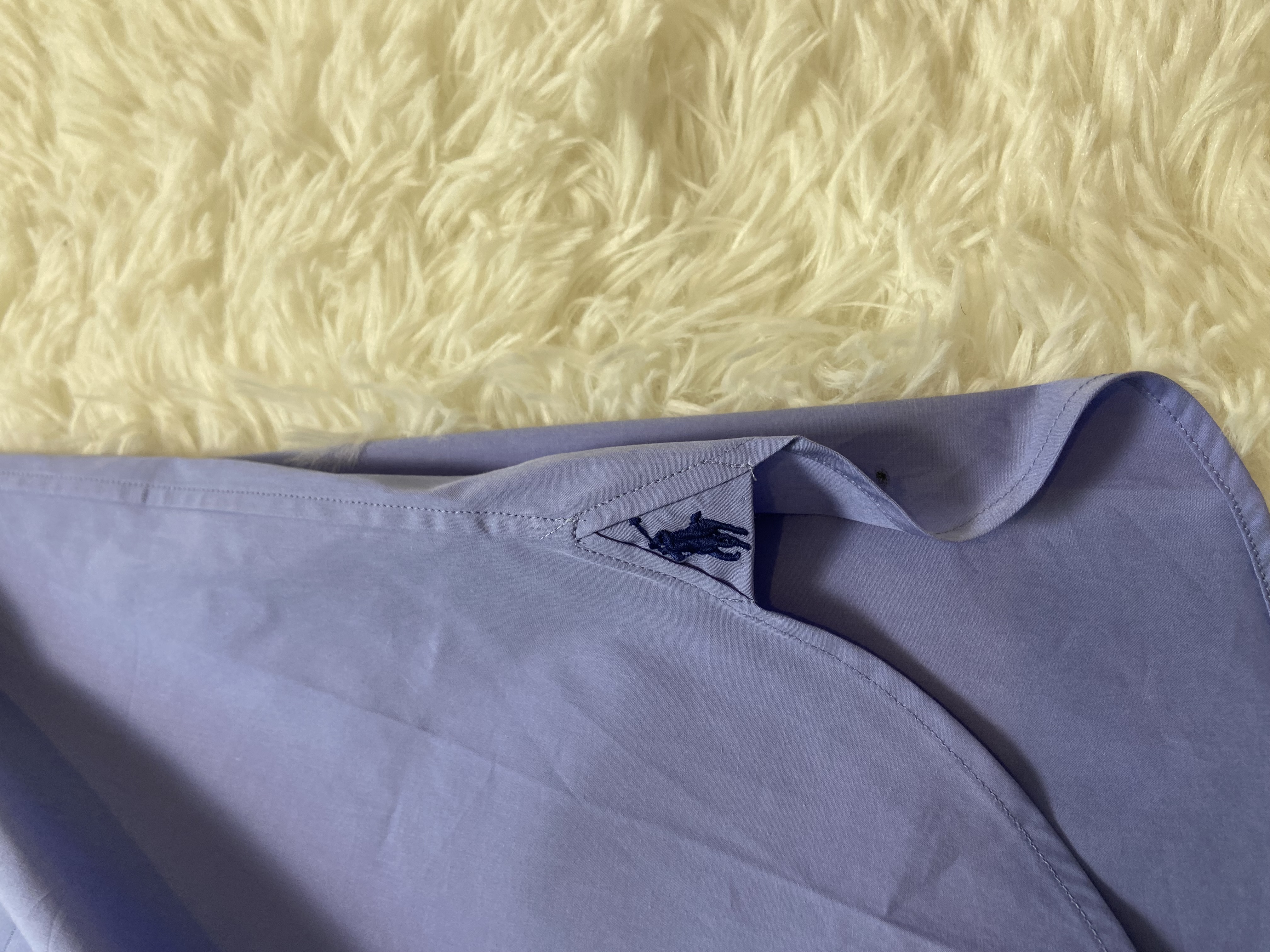 Chemise en popeline Ralph Lauren bleu clair