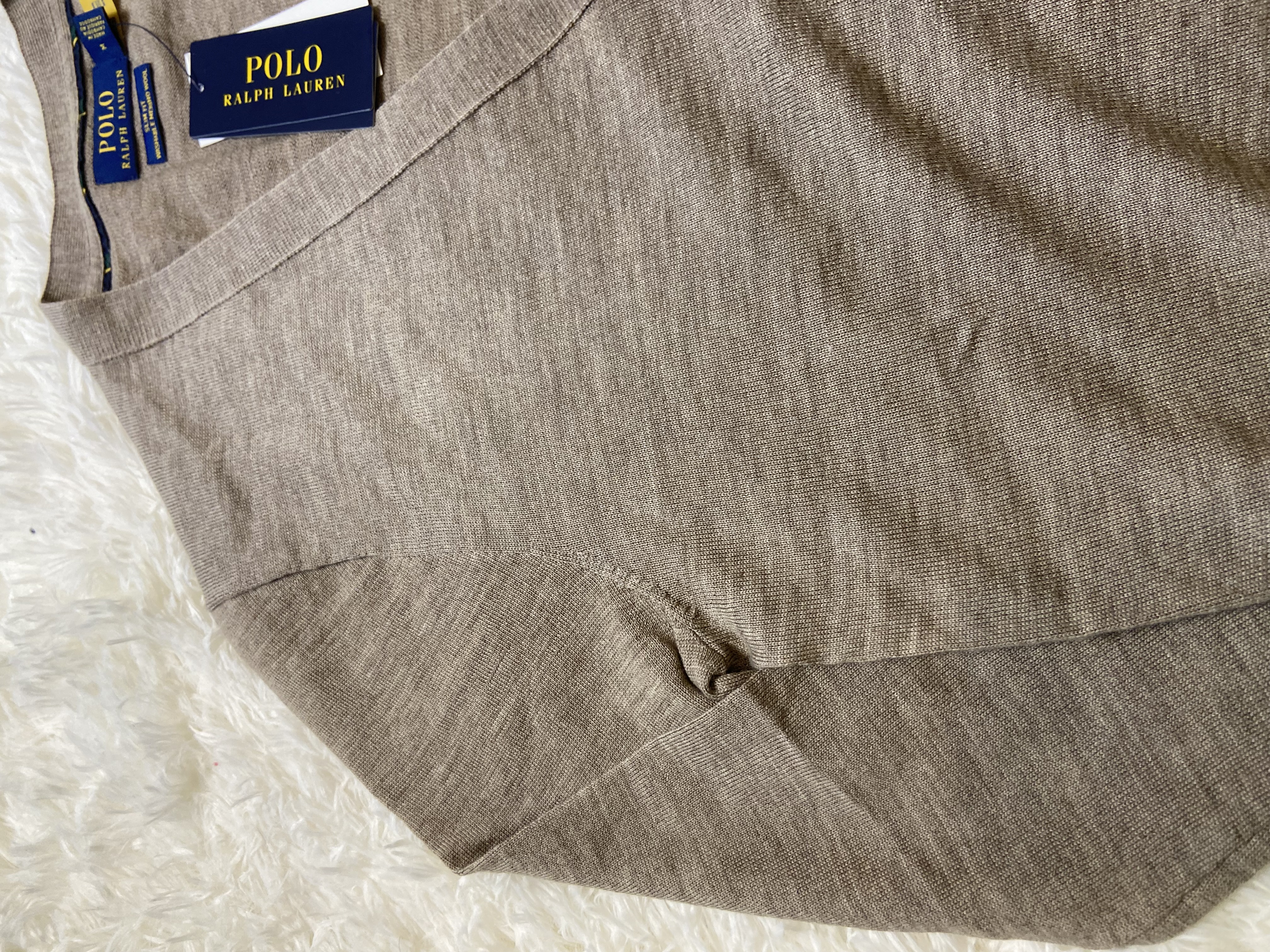 Cardigan Ralph Lauren en laine beige 