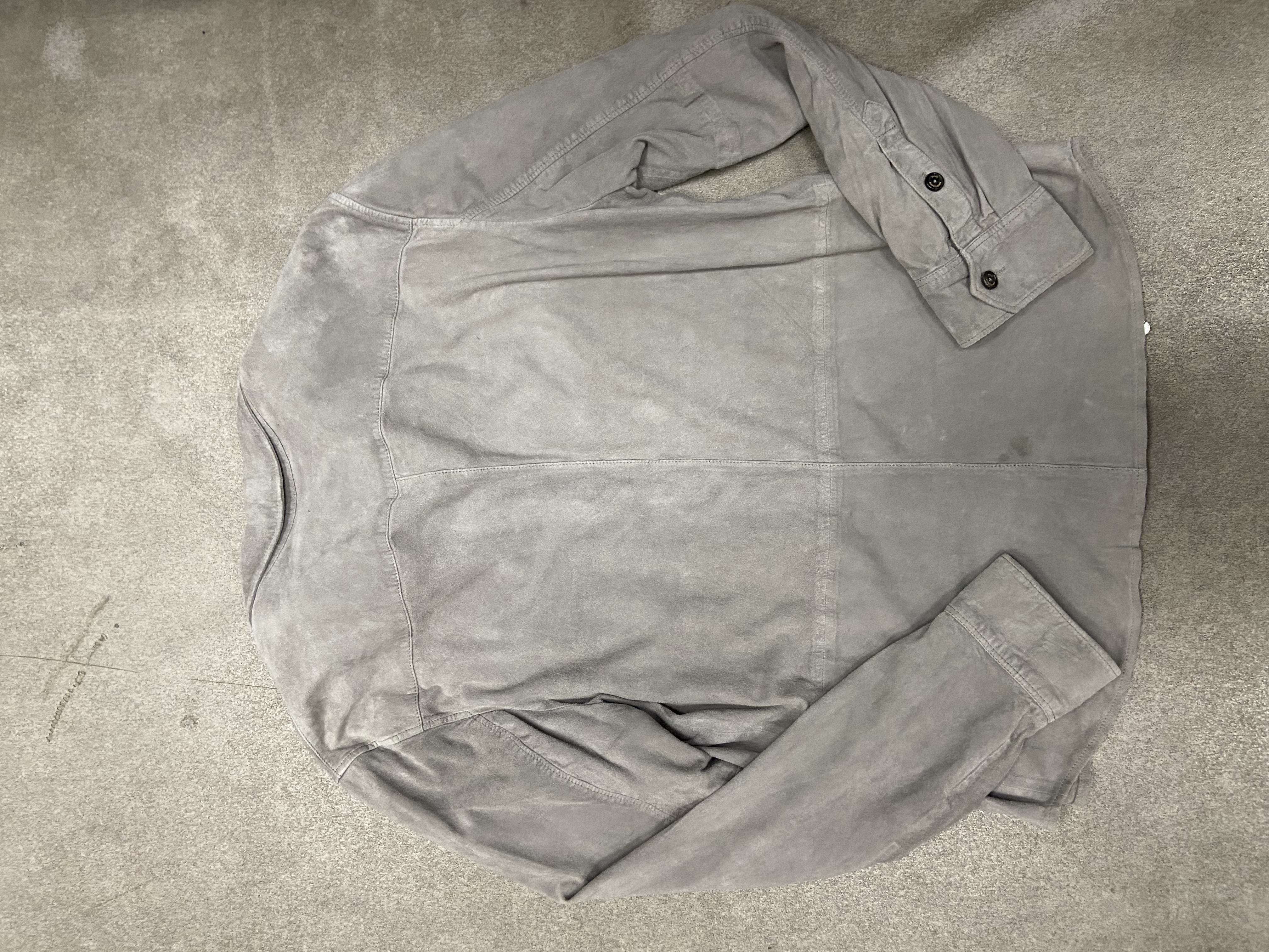 Veste Ralph Lauren en daim gris 