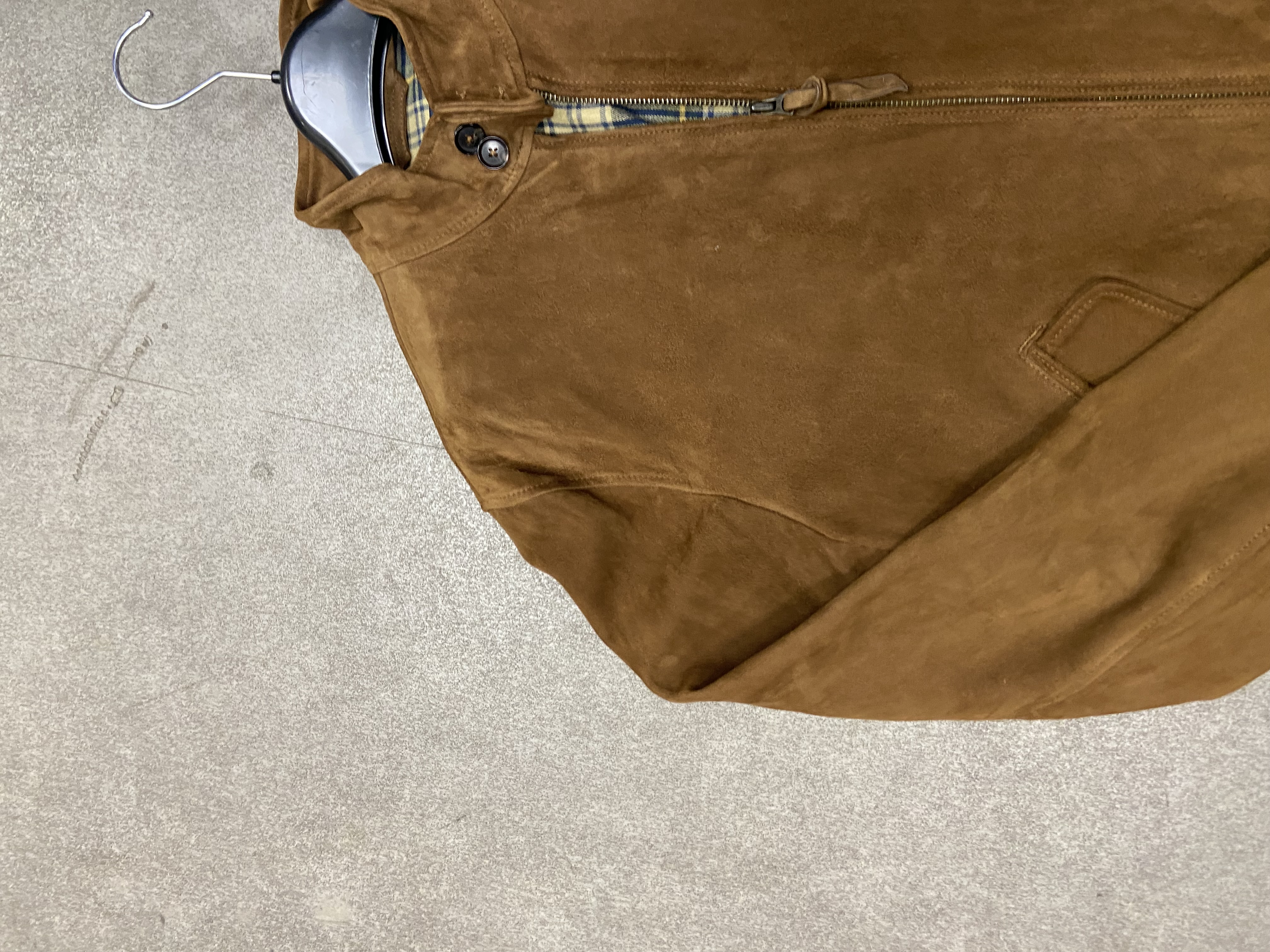 Veste Harrington en daim Ralph Lauren 