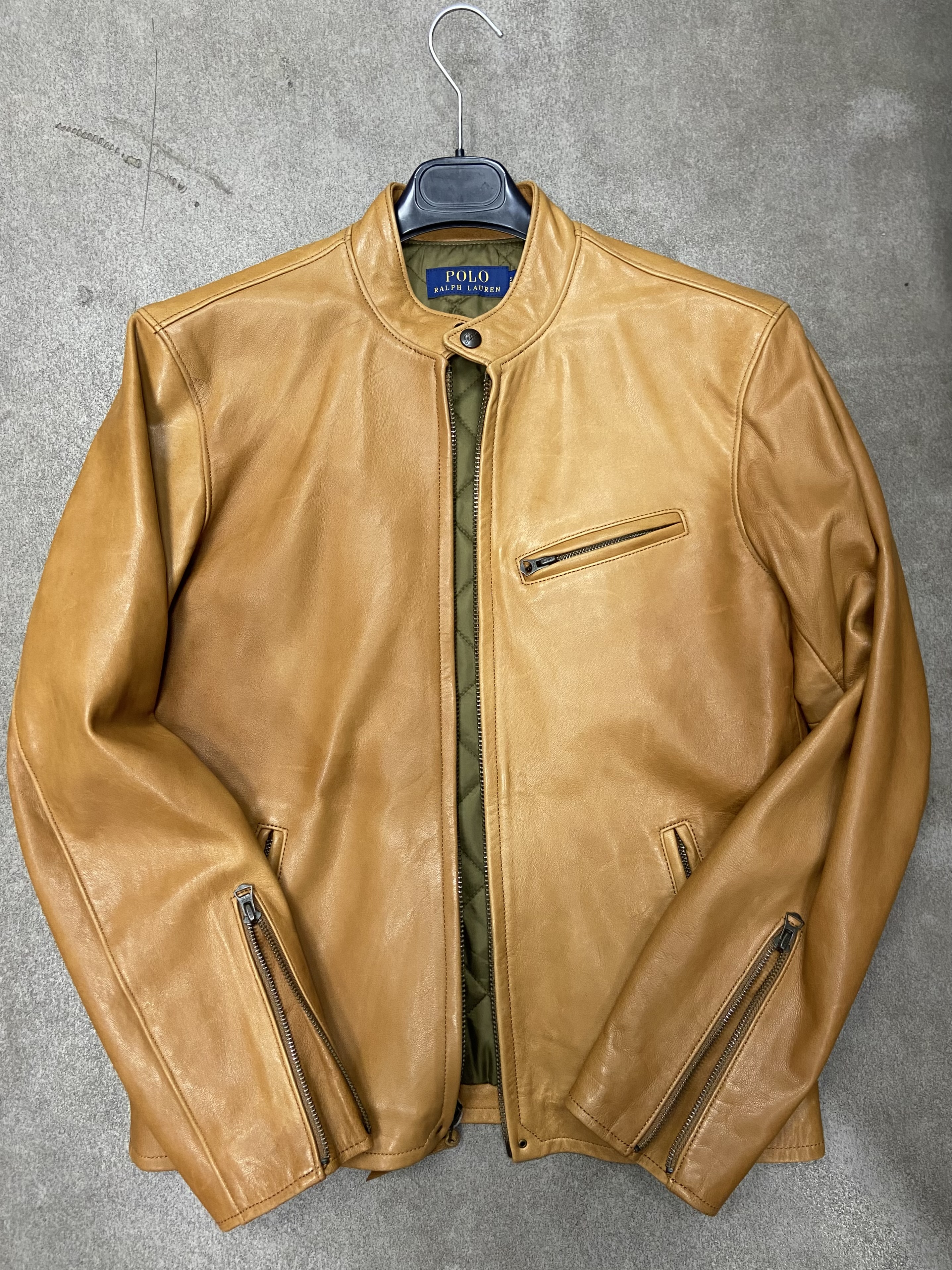Veste de moto Ralph Lauren en cuir 