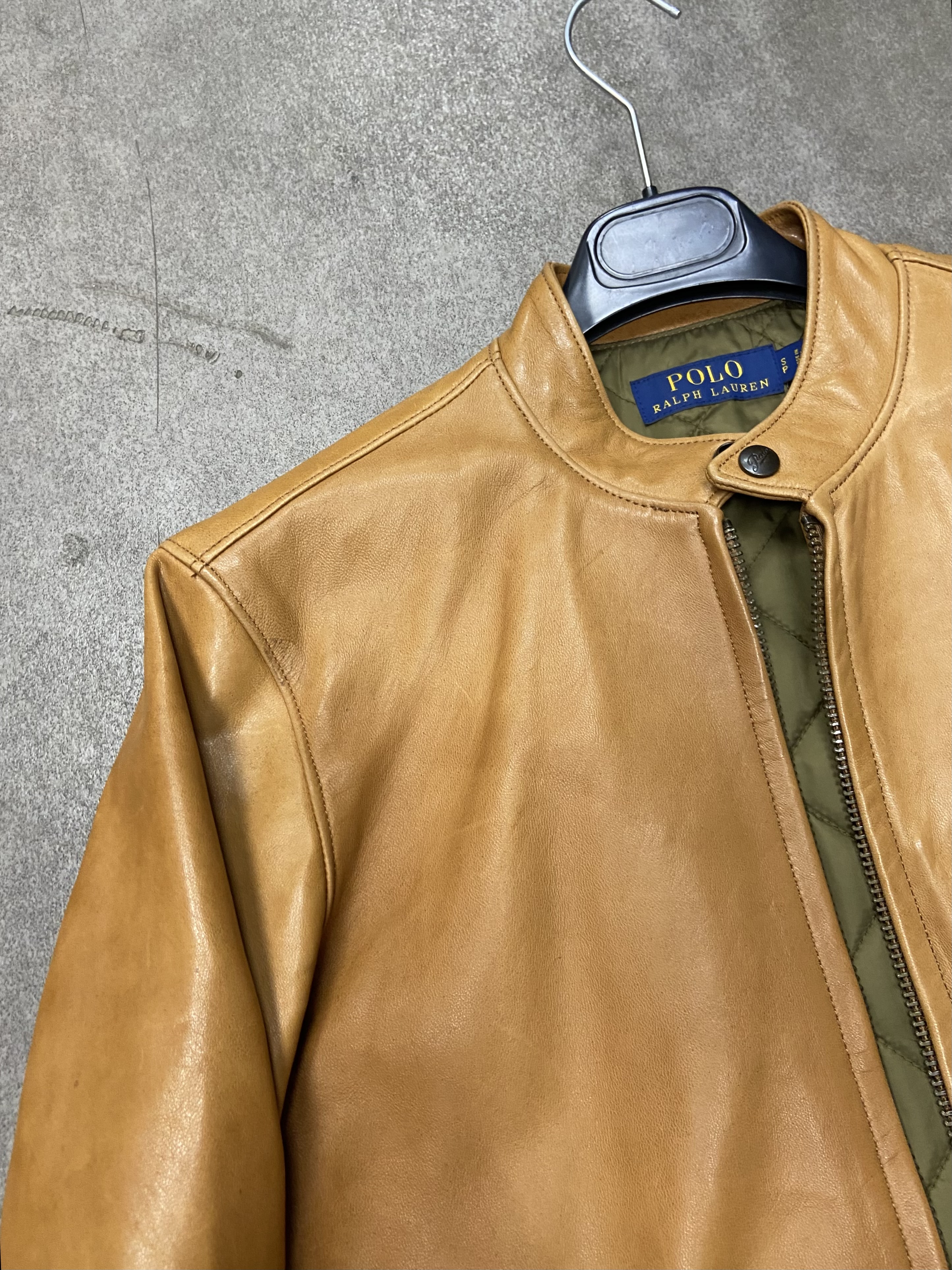 Veste de moto Ralph Lauren en cuir 