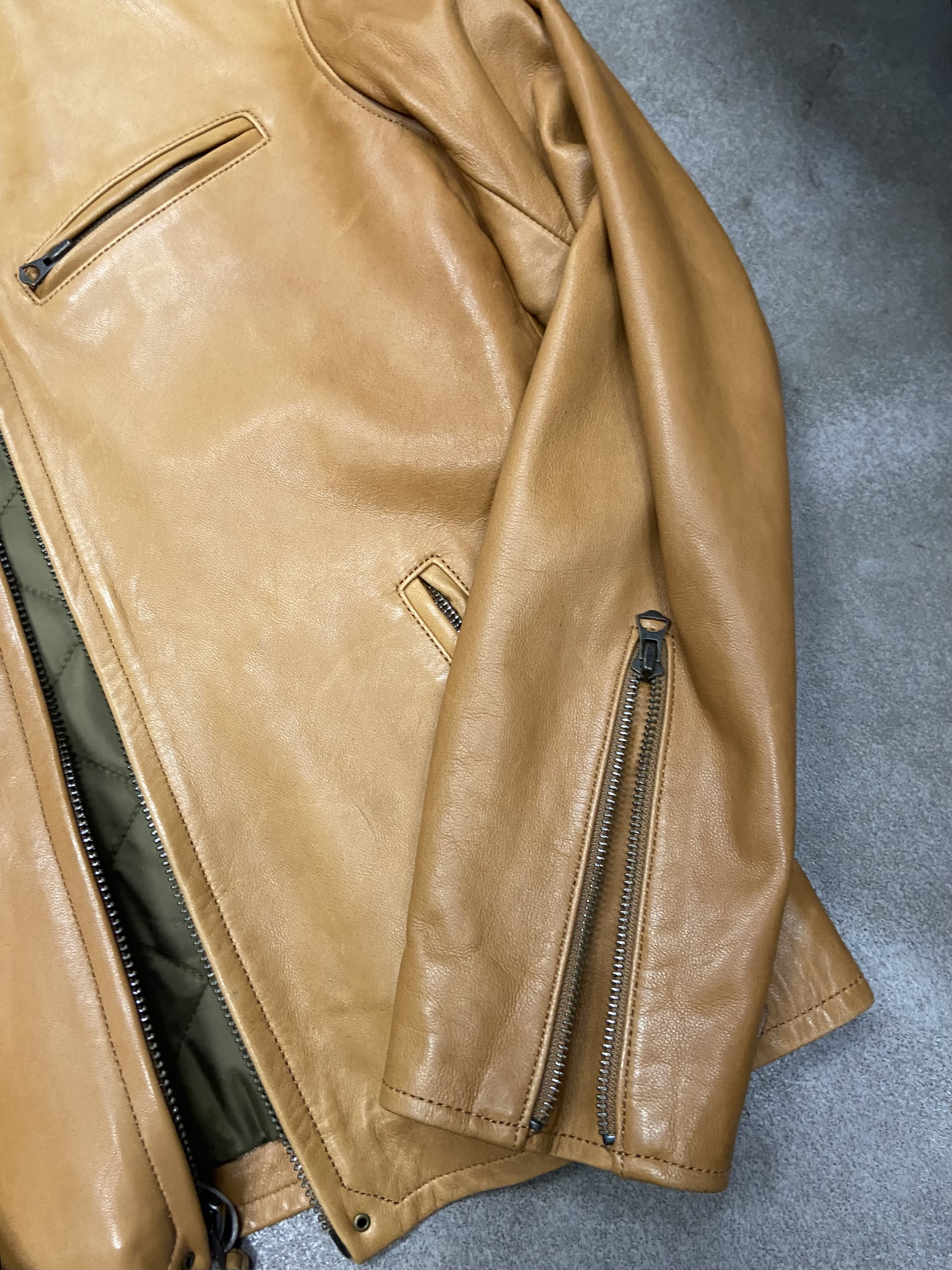 Veste de moto Ralph Lauren en cuir 