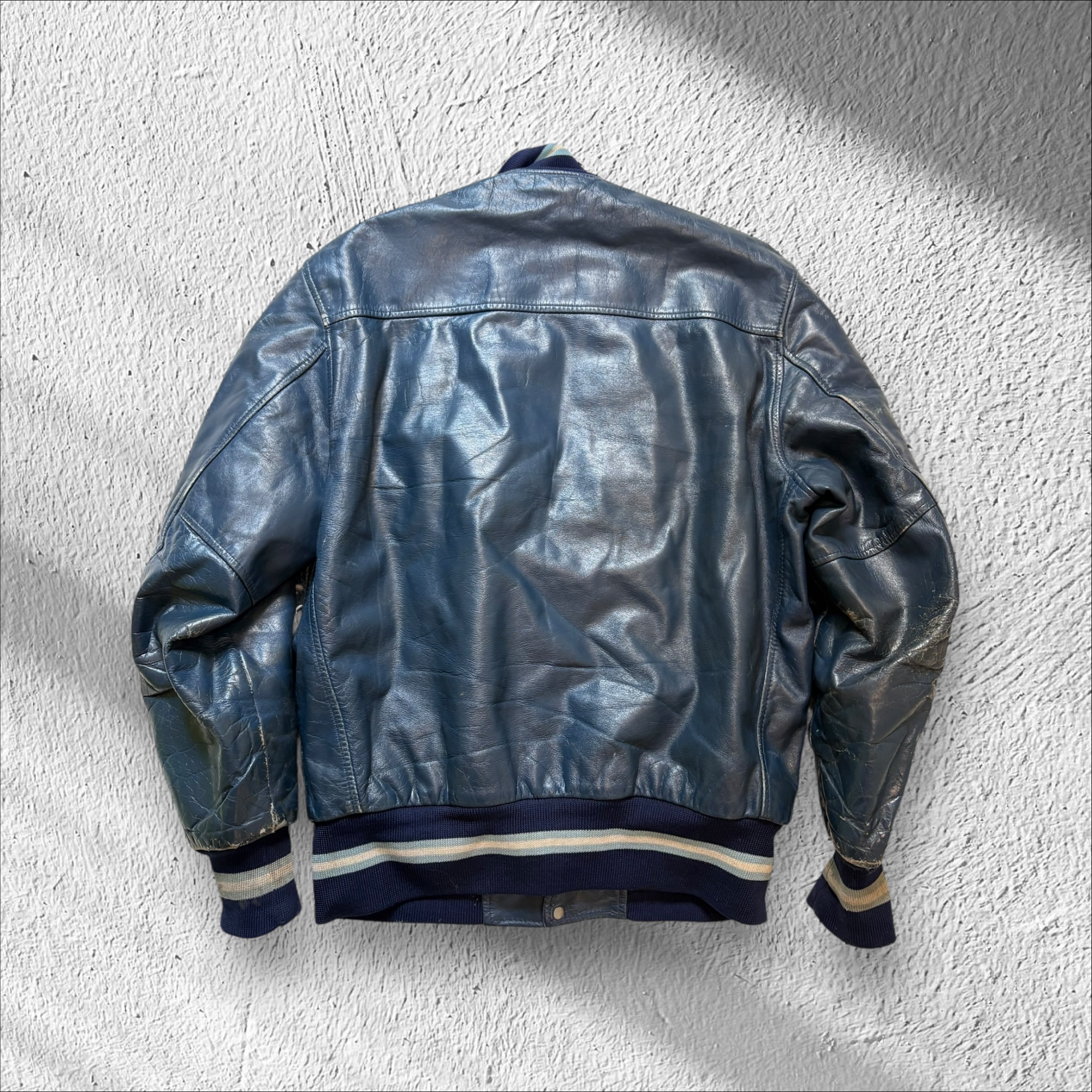 Leather Varsity Jacket Willis Motors