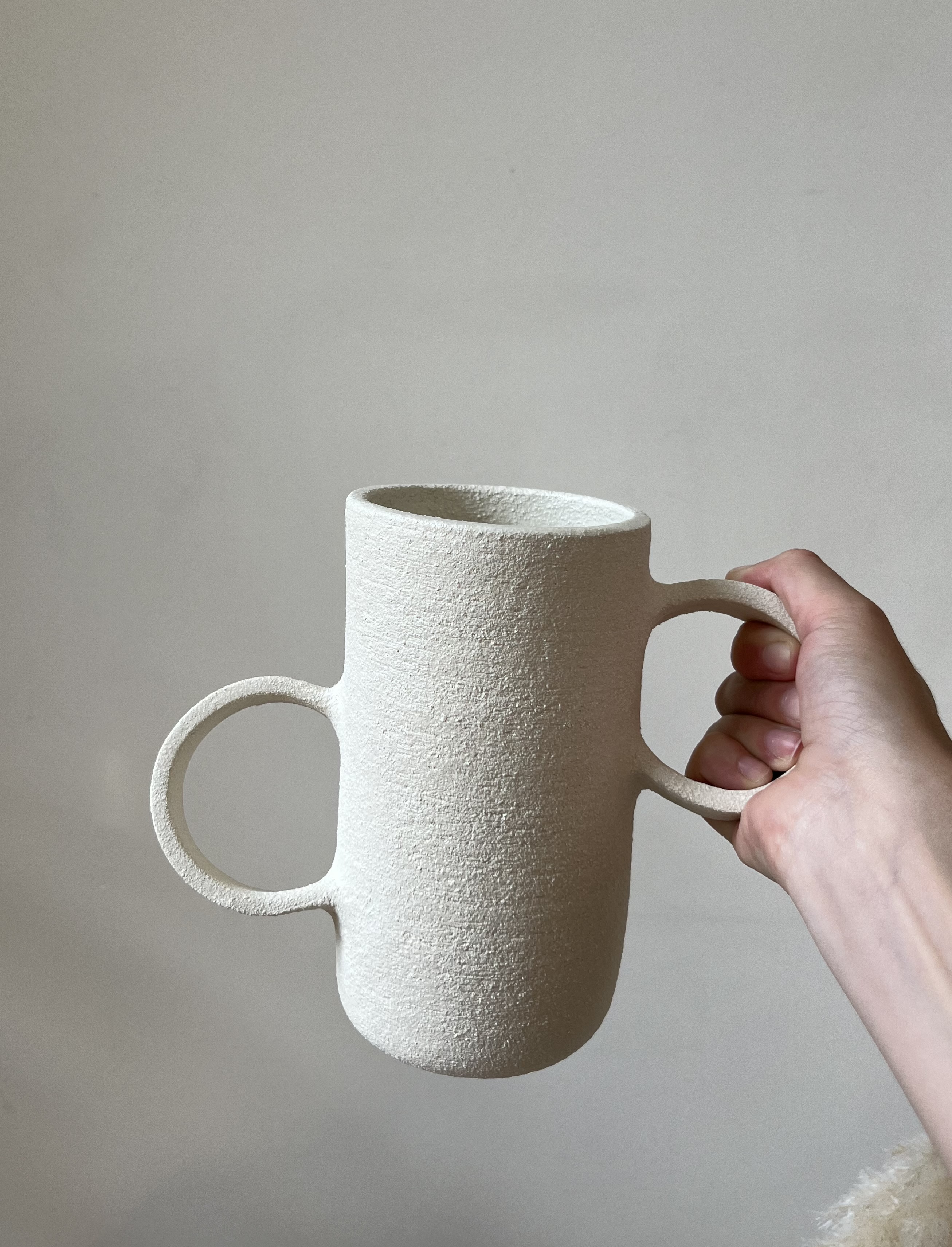 Vase texturé asymétrique