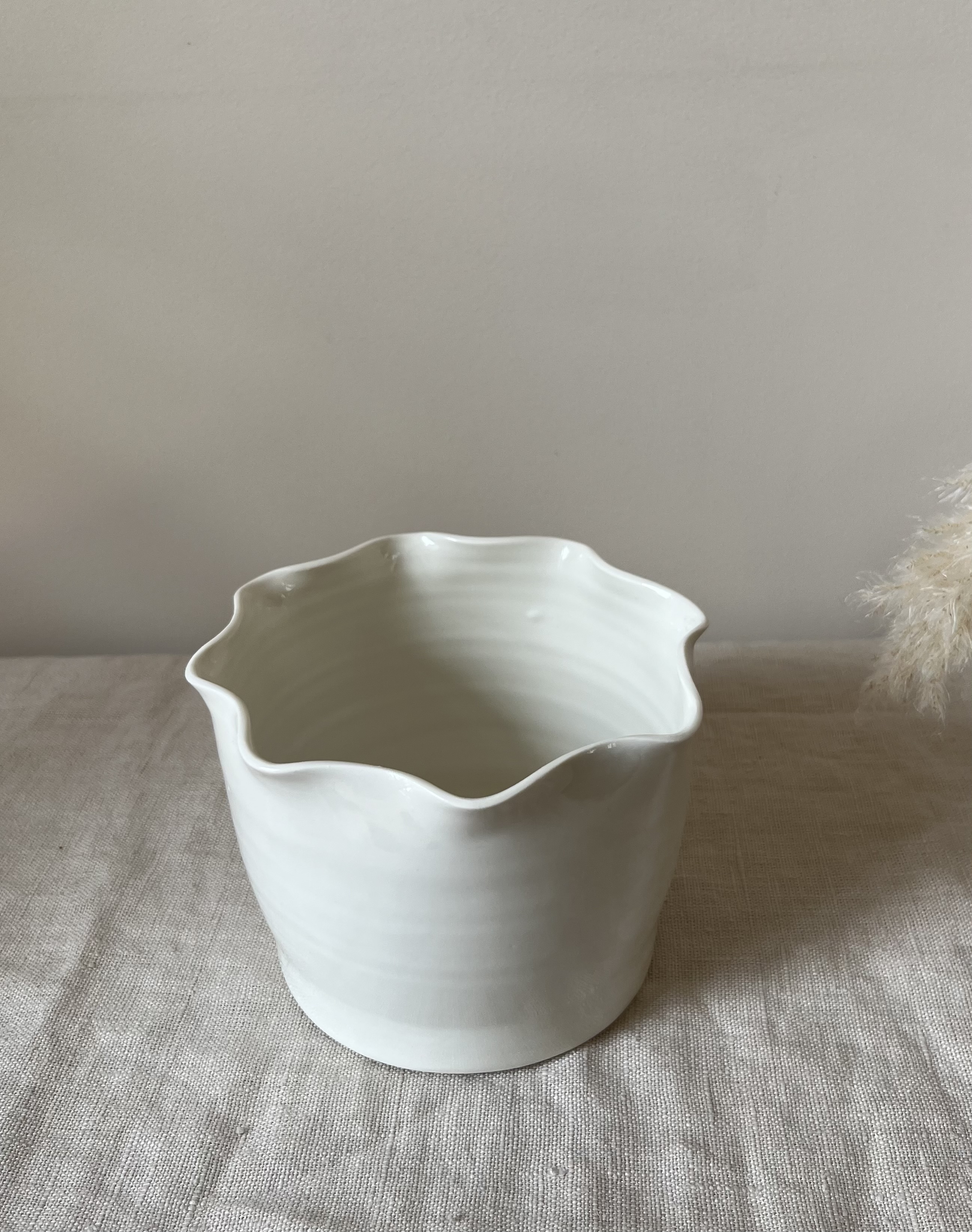 Cache pot en porcelaine