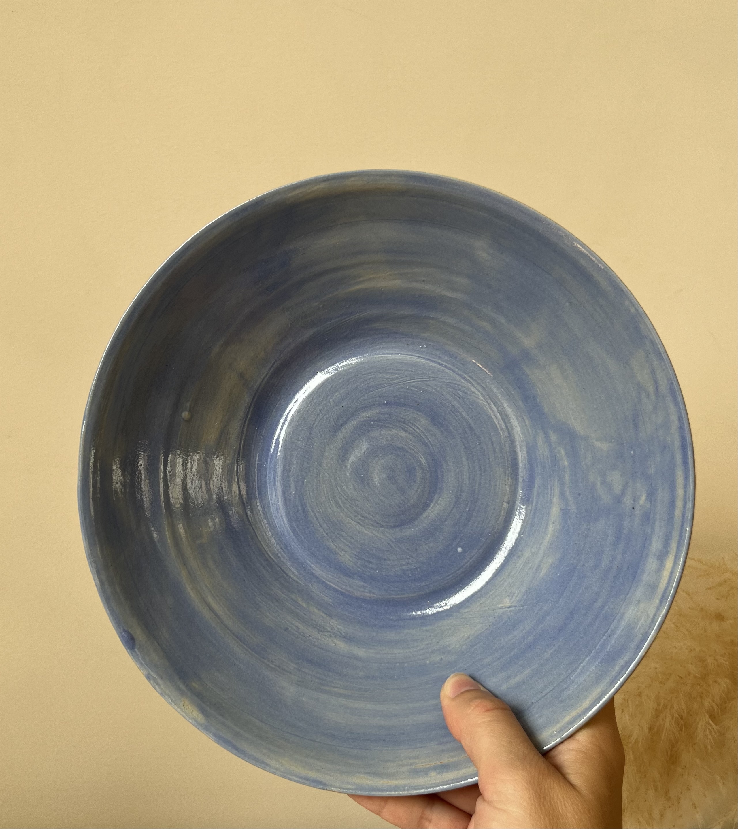 Saladier bleu translucide