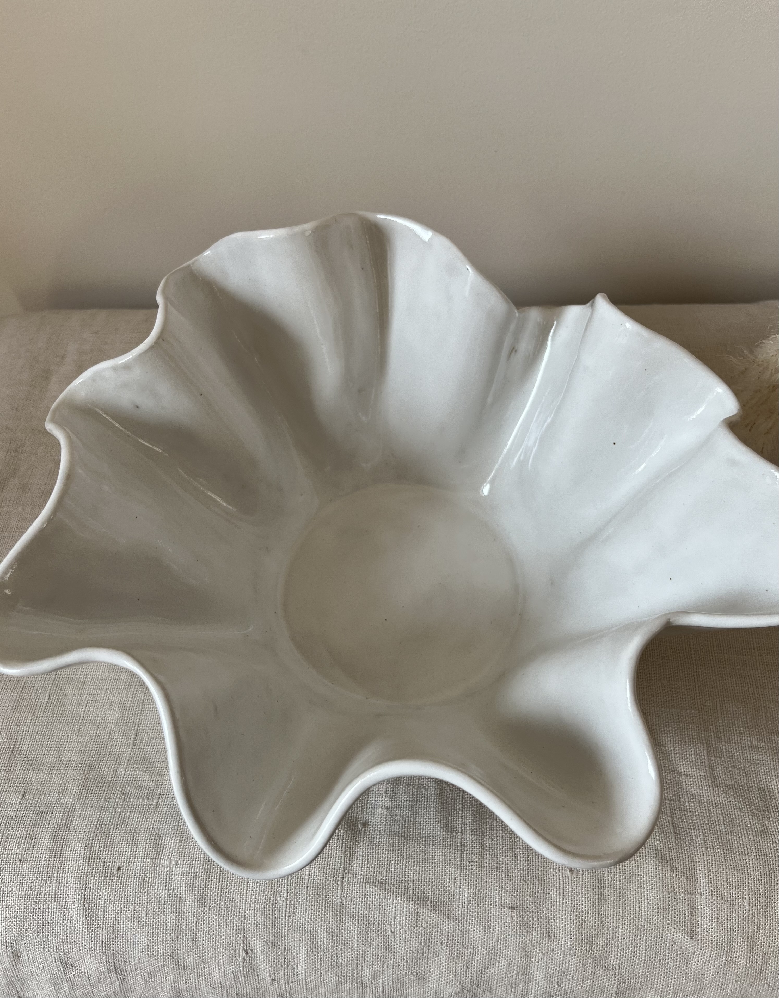 Grand saladier blanc