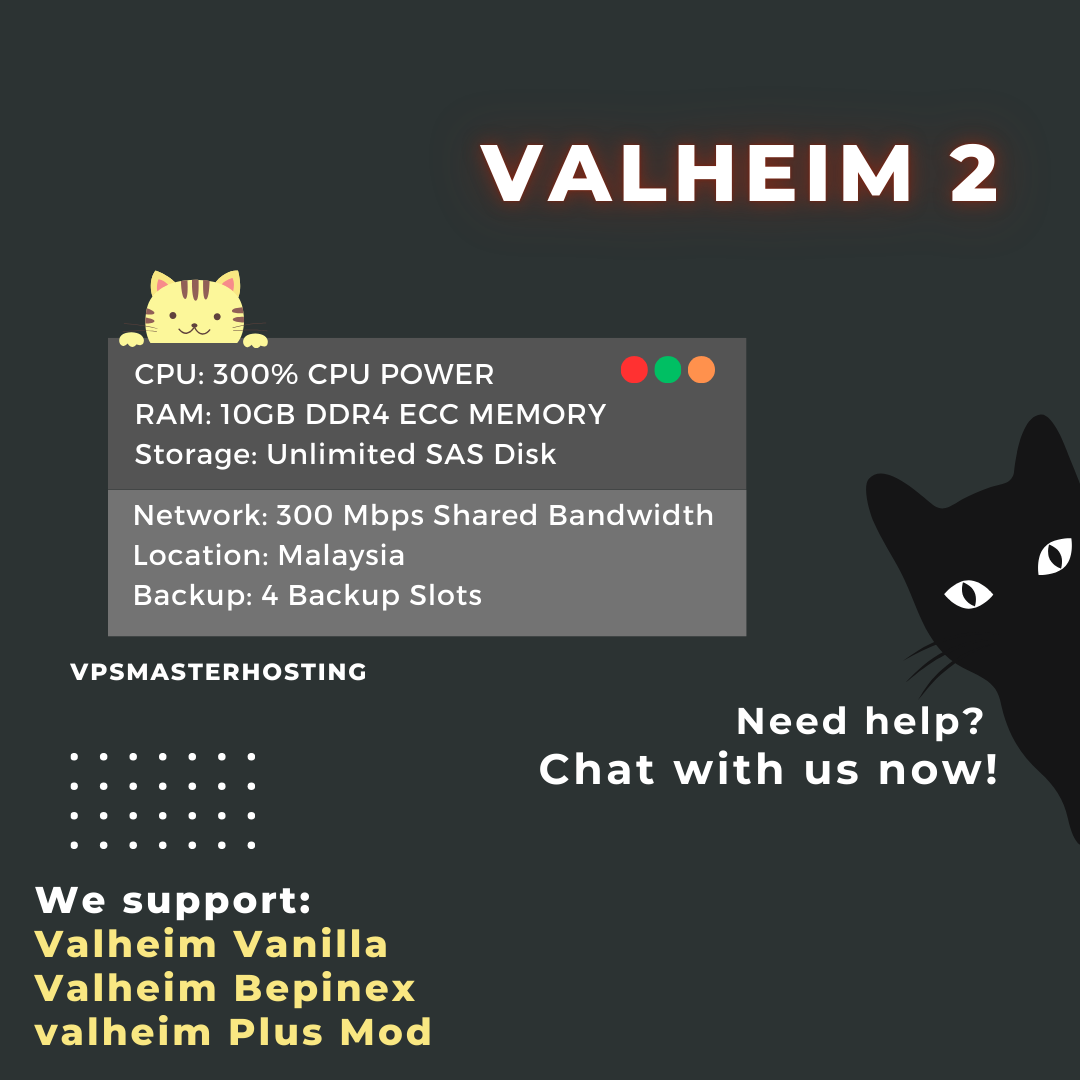 Valheim Hosting Plan | 24/7 Online | Control Panel with Full Admin Access