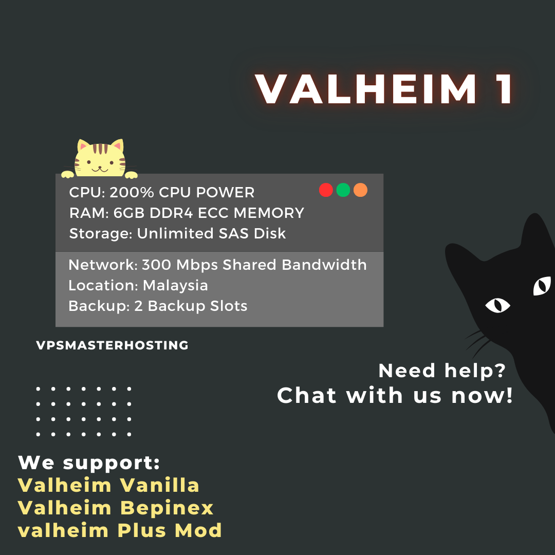 Valheim Hosting Plan | 24/7 Online | Control Panel with Full Admin Access