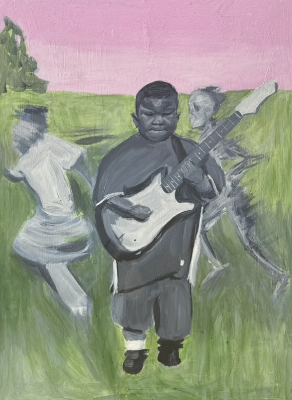 Echoes in the field -  Acrylic Painting