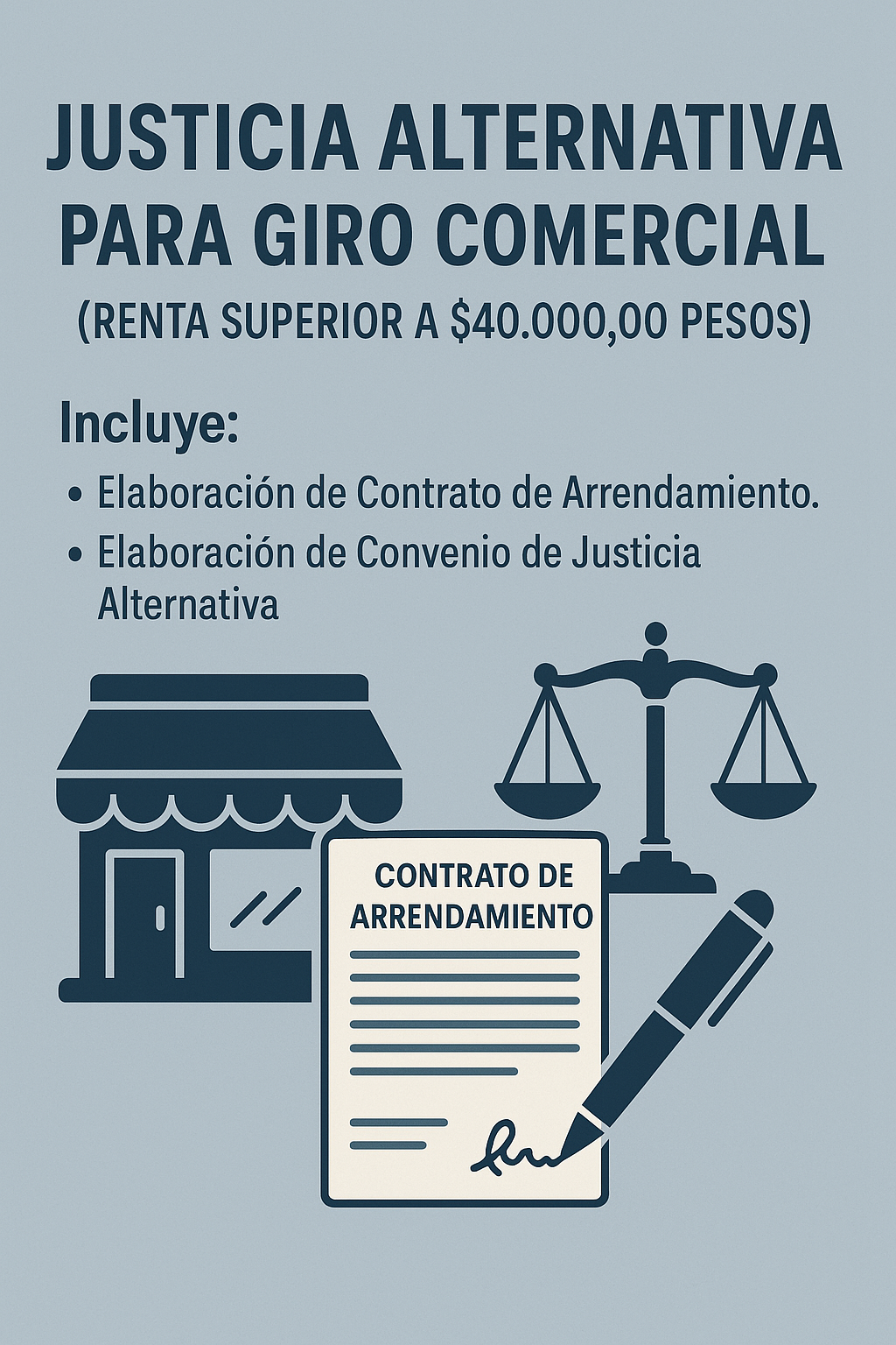 Justicia Alternativa para Giro Comercial de Perfil Alto