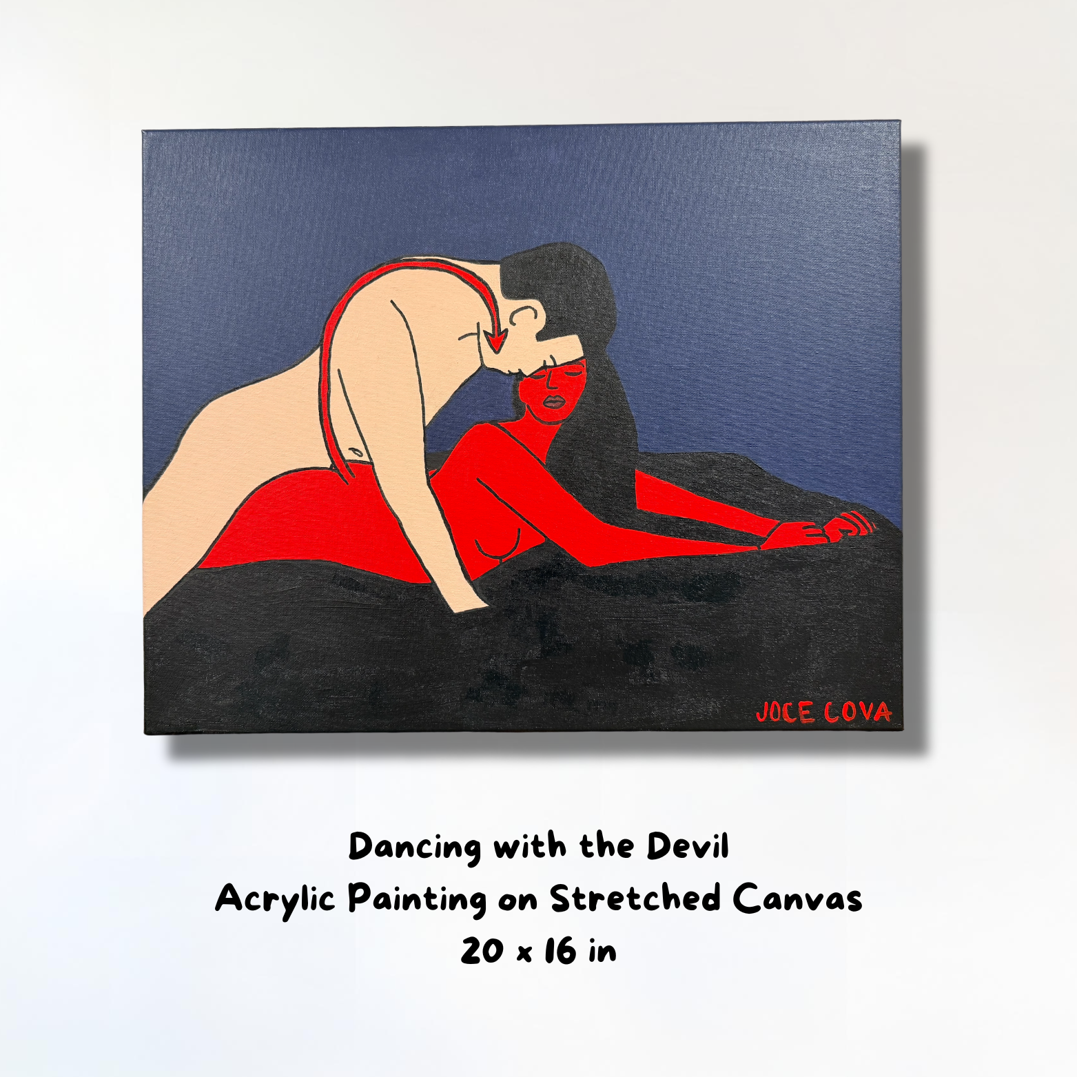 Dancing with the Devil Original Painting